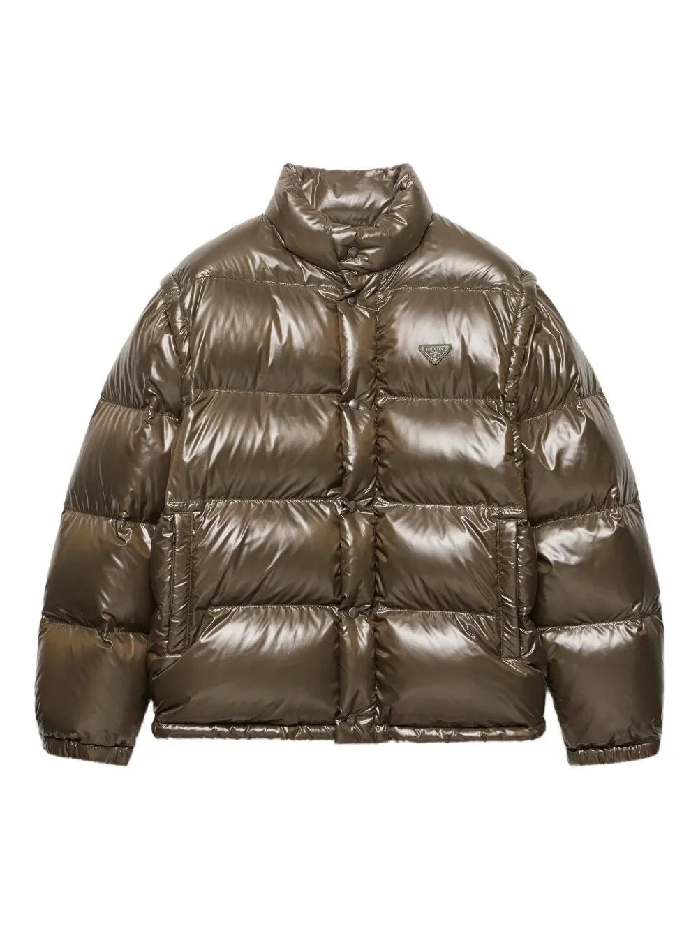 MEDIUM DOWN JACKET IN RE-NYLON - 1