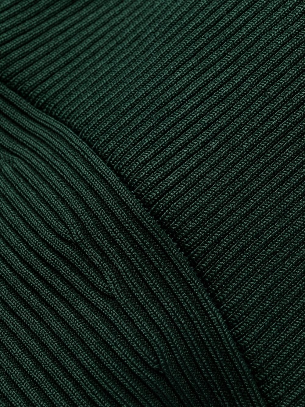 asymmetric ribbed-knit dress - 6