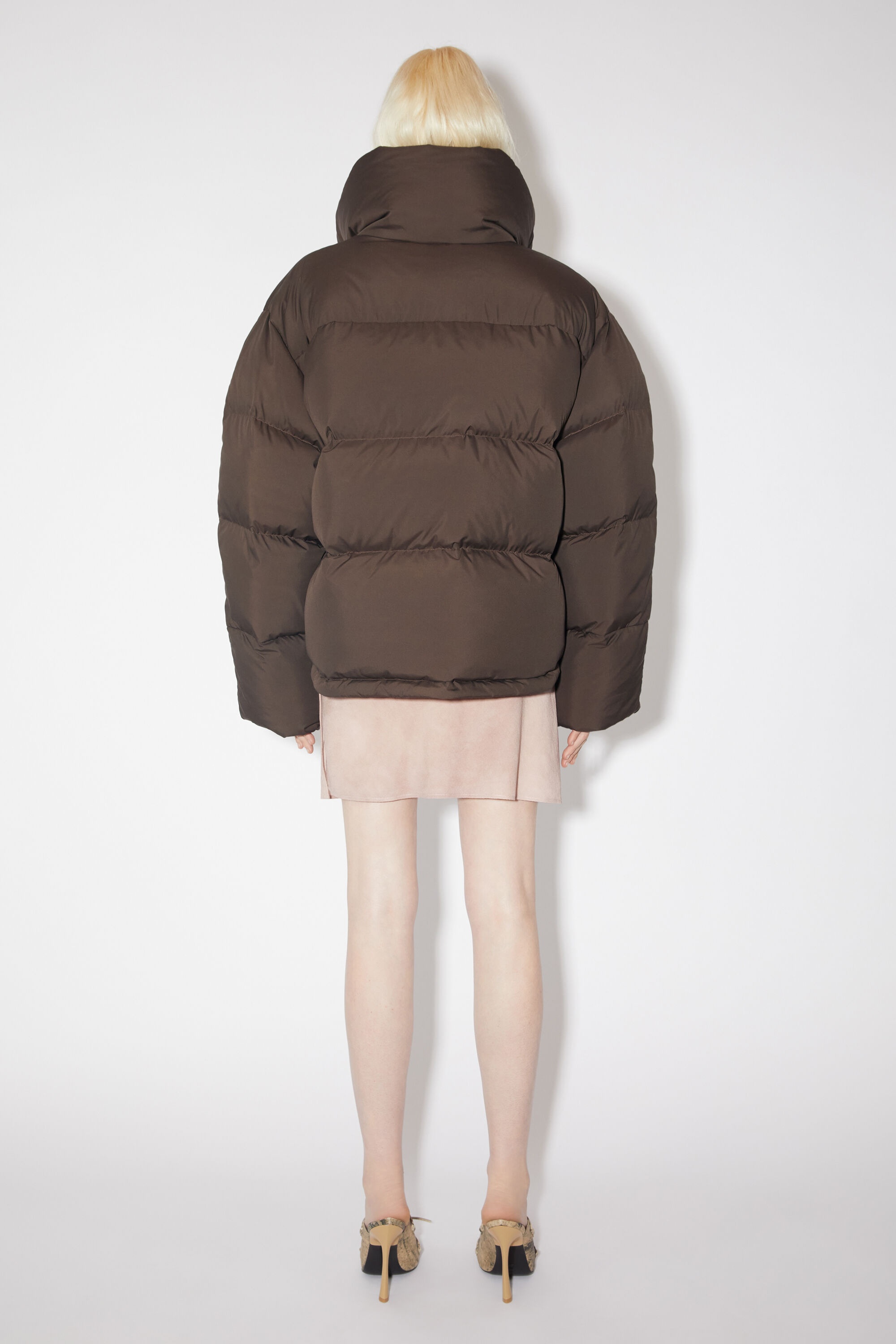 Puffer jacket - Coffee brown - 3