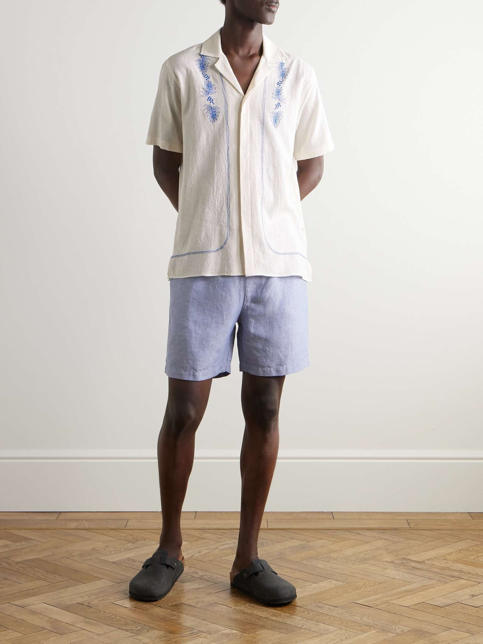 Maitan Anthinos Embroidered Cotton-Jacquard Shirt - 2