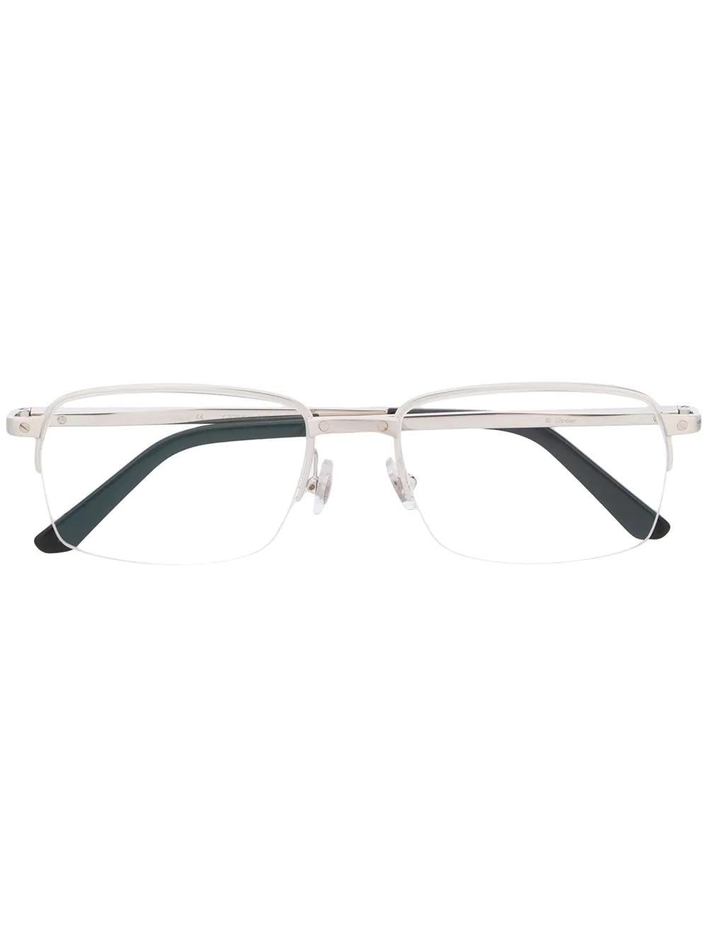 metallic framed glasses - 1