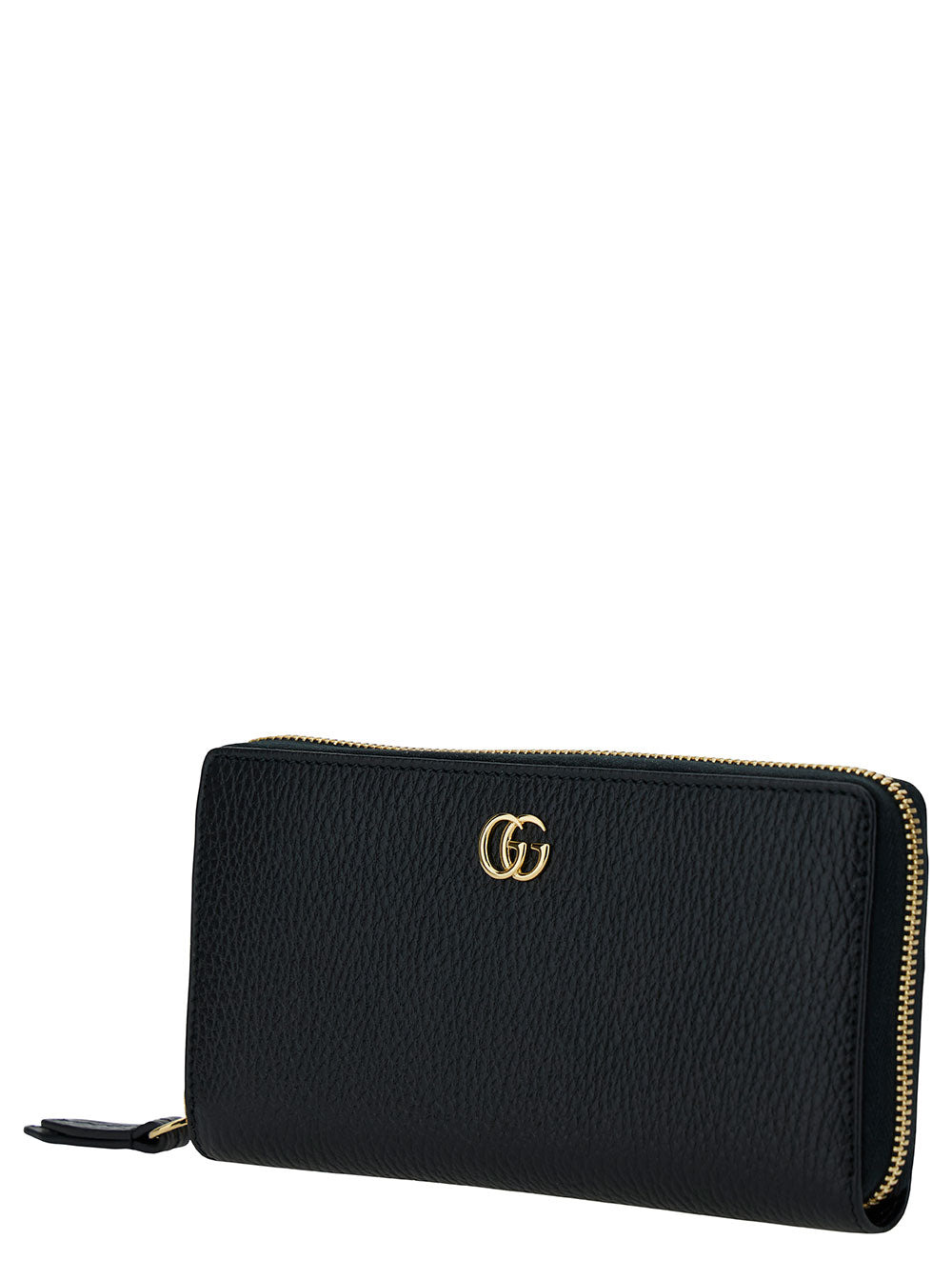 Gucci Women Black Wallet With Zip And Interlocking G In Leather Woman - 2