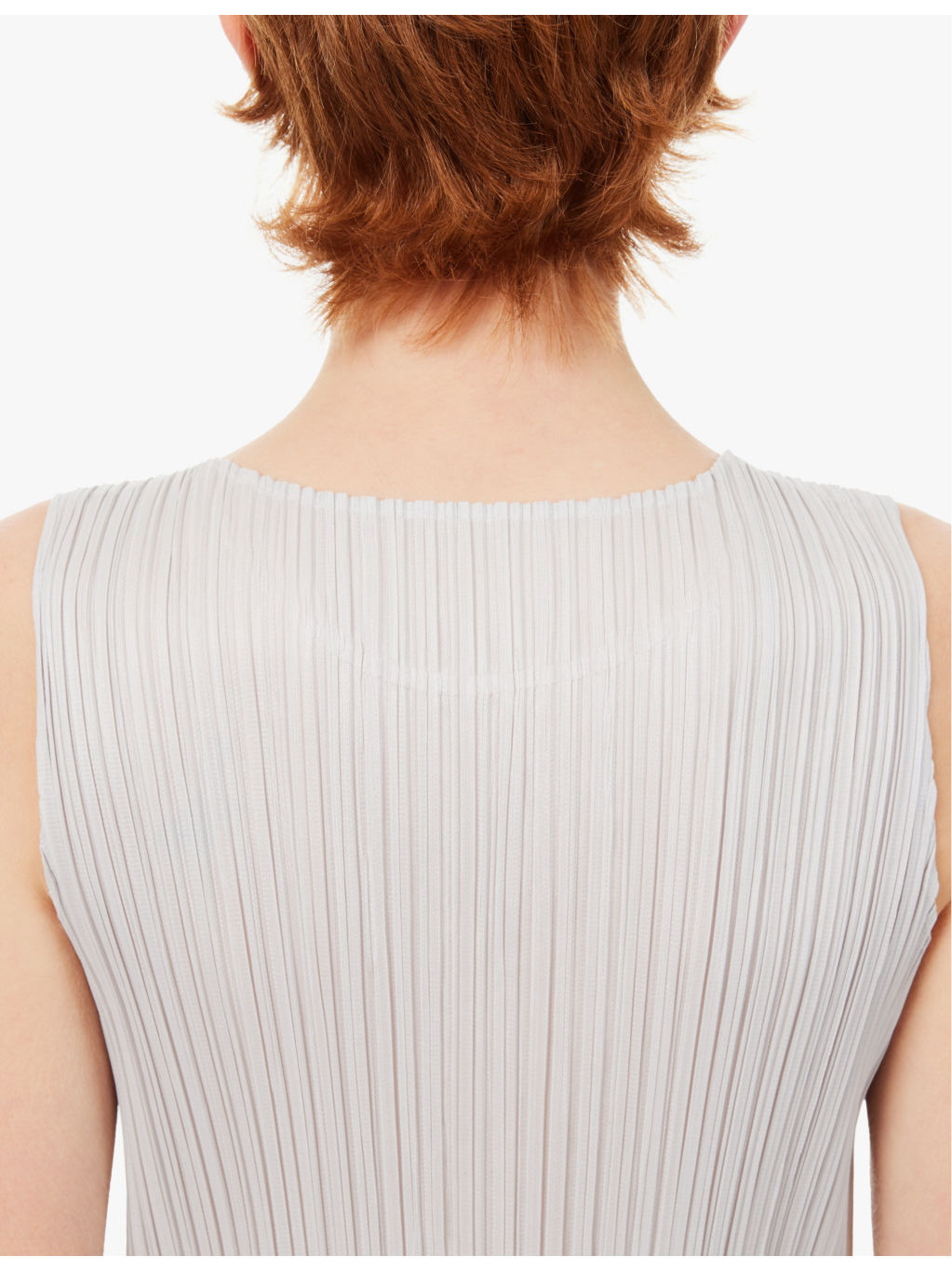 Pleated round-neck knitted midi dress - 5