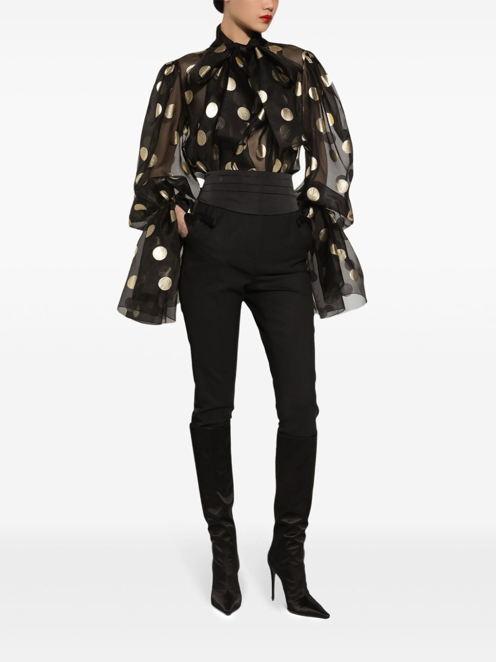 Ruffled-cuff blouse - 3