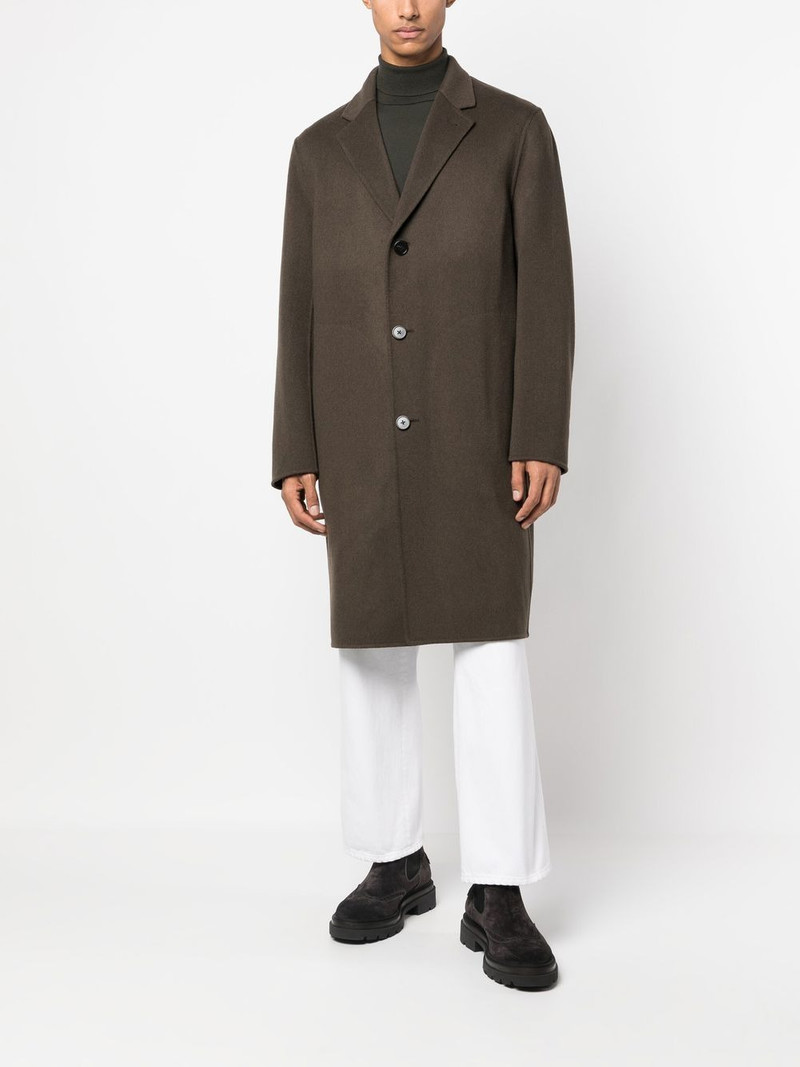 Theory wool-blend single-breasted coat outlook