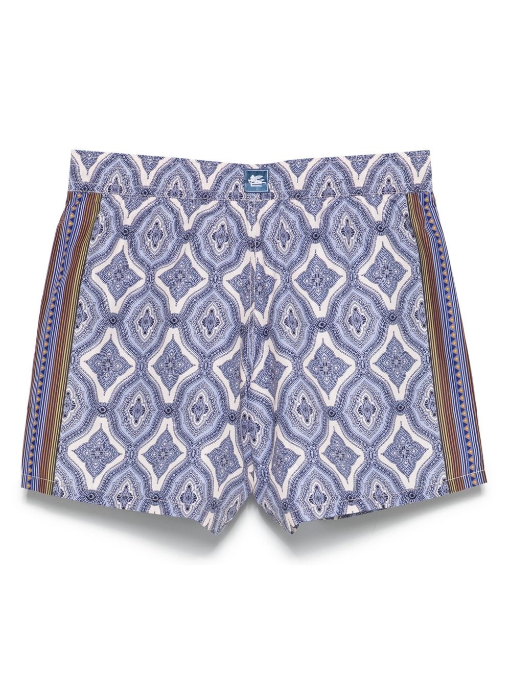 geometric-print swim shorts - 2