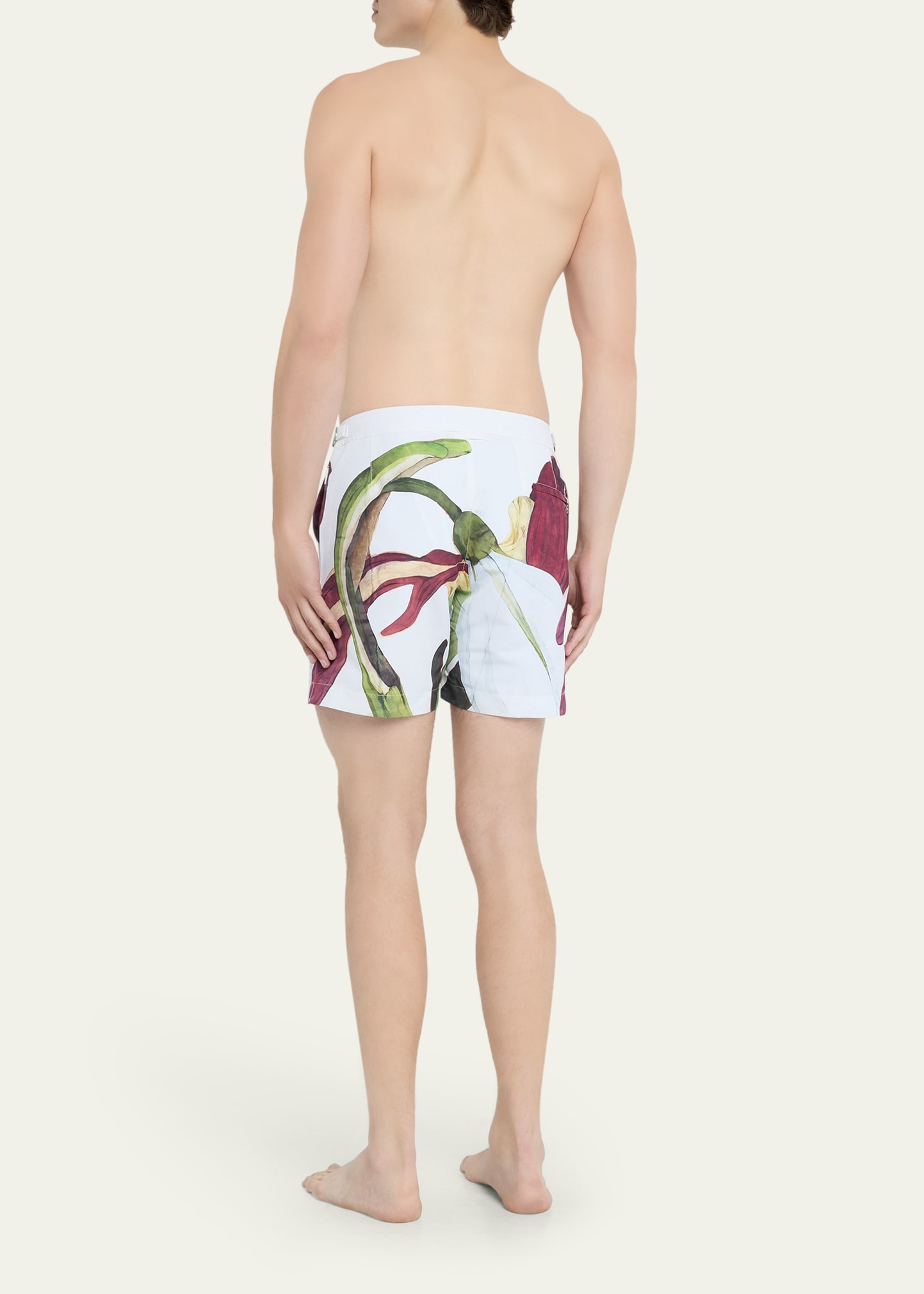 Men's Orchid Print Swim Shorts, 6" inseam - 3