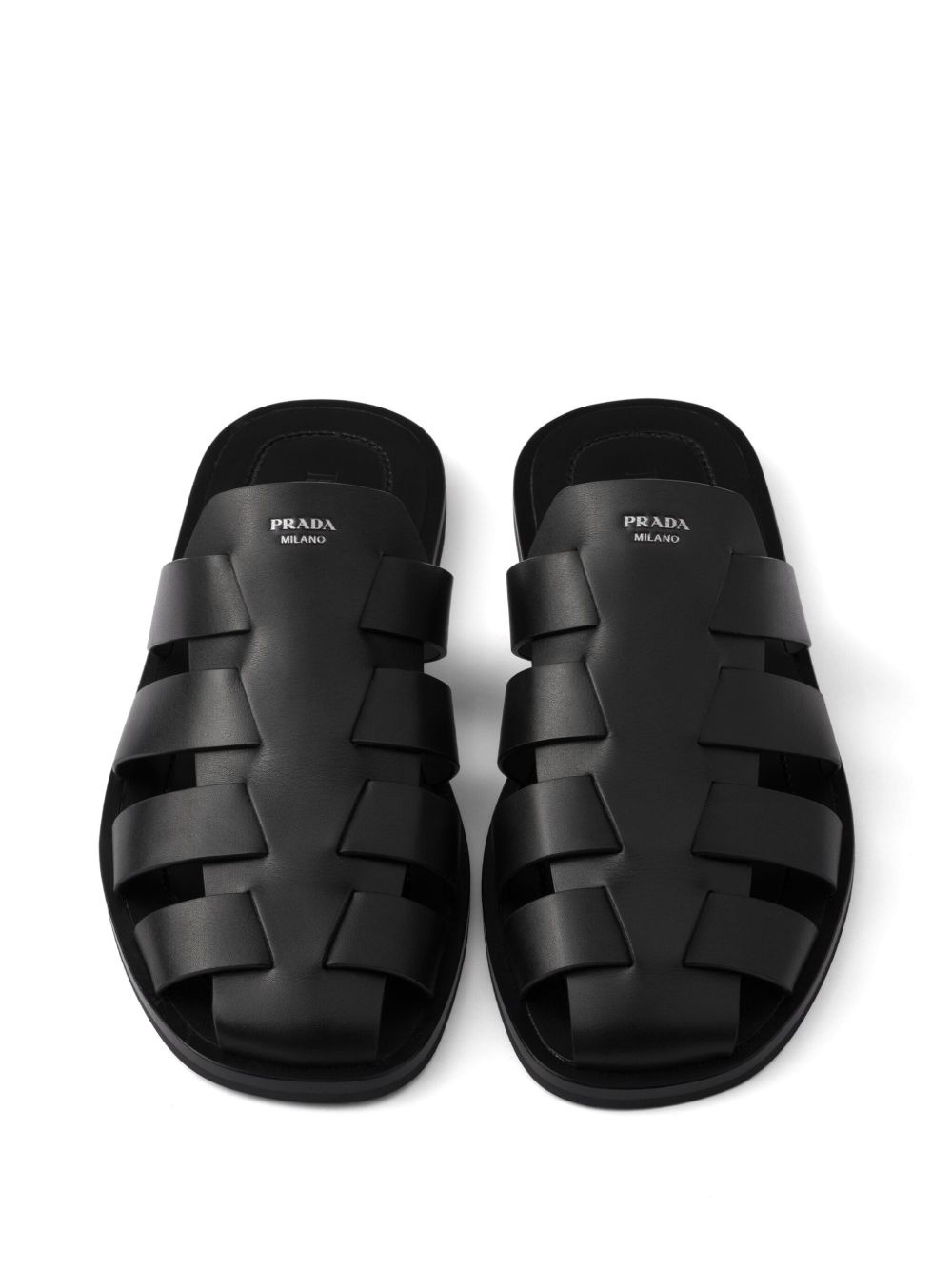 leather fisherman mules - 4