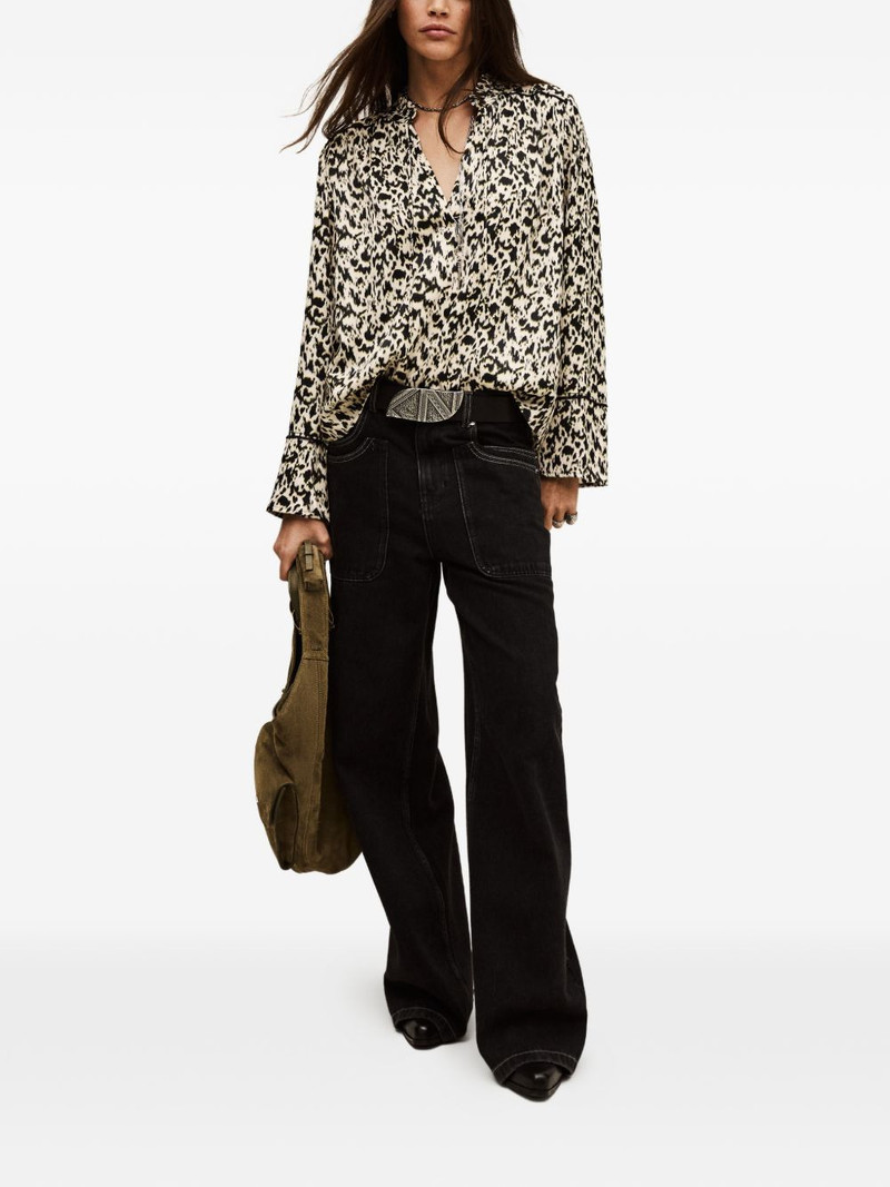 ba&sh Pia patterned blouse outlook