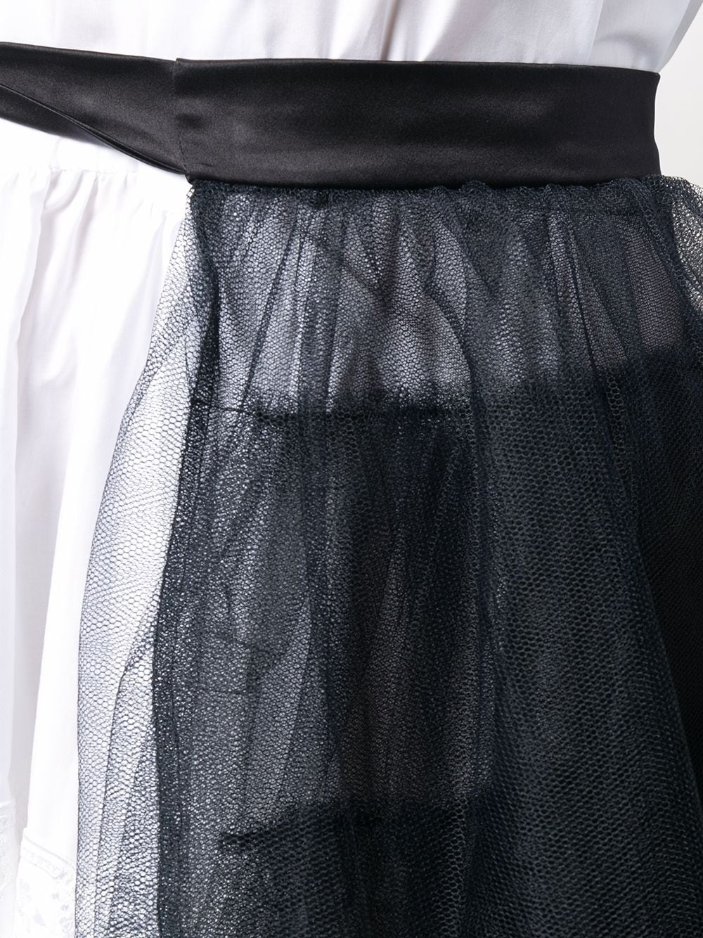 tulle overlay tiered skirt - 5