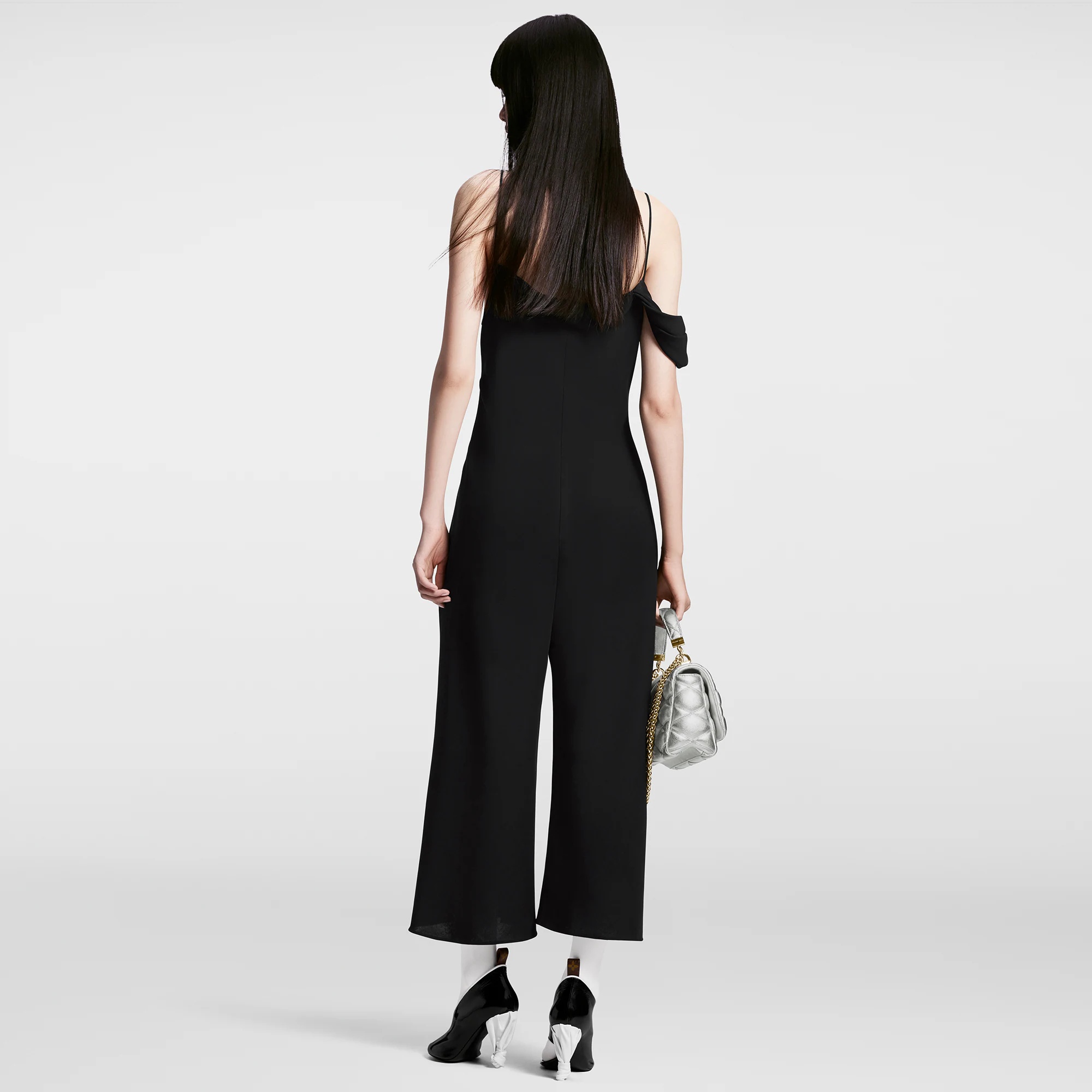 Cowl Neck Jumpsuit - 3