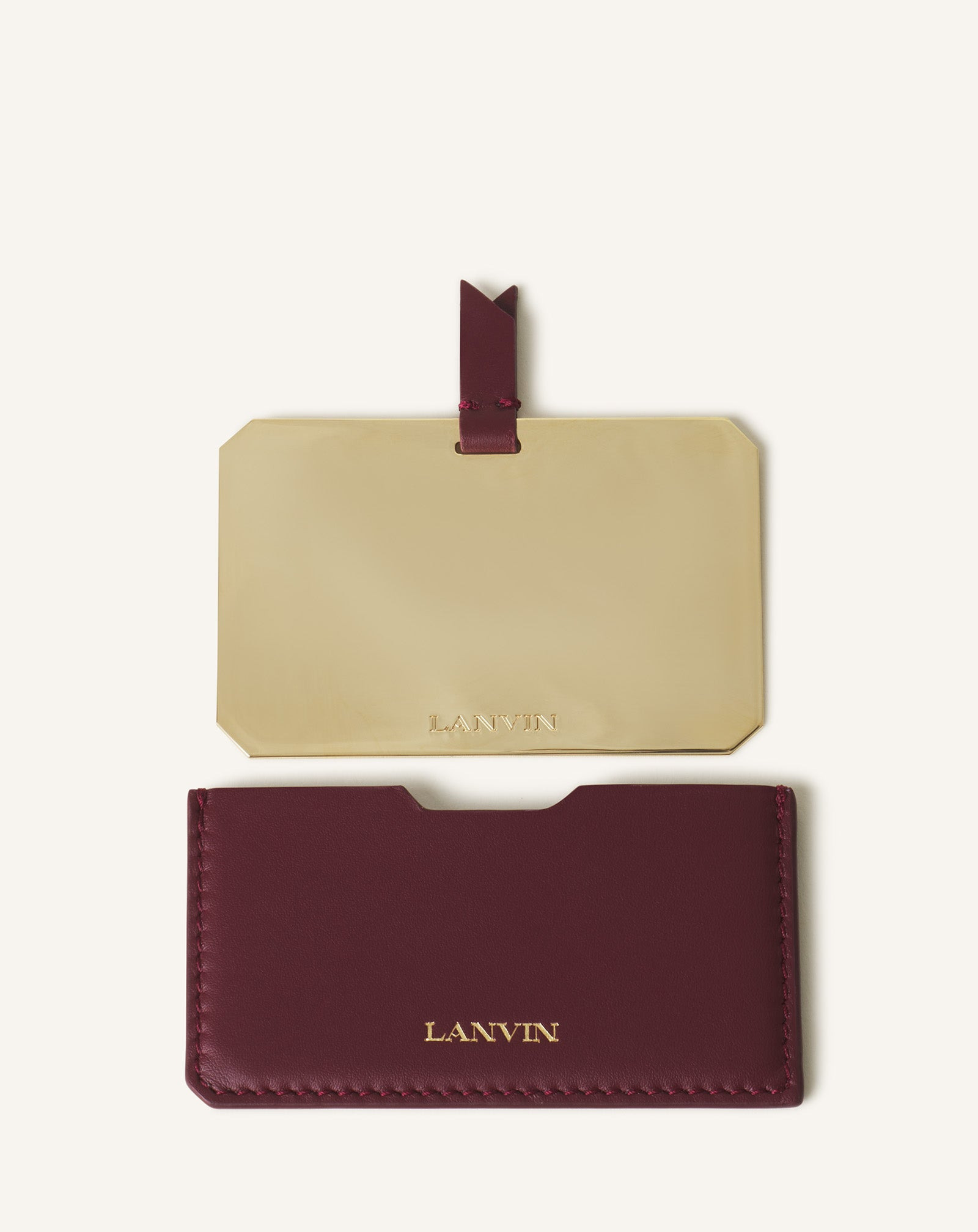 LANVIN LEATHER MIRROR HOLDER - 3