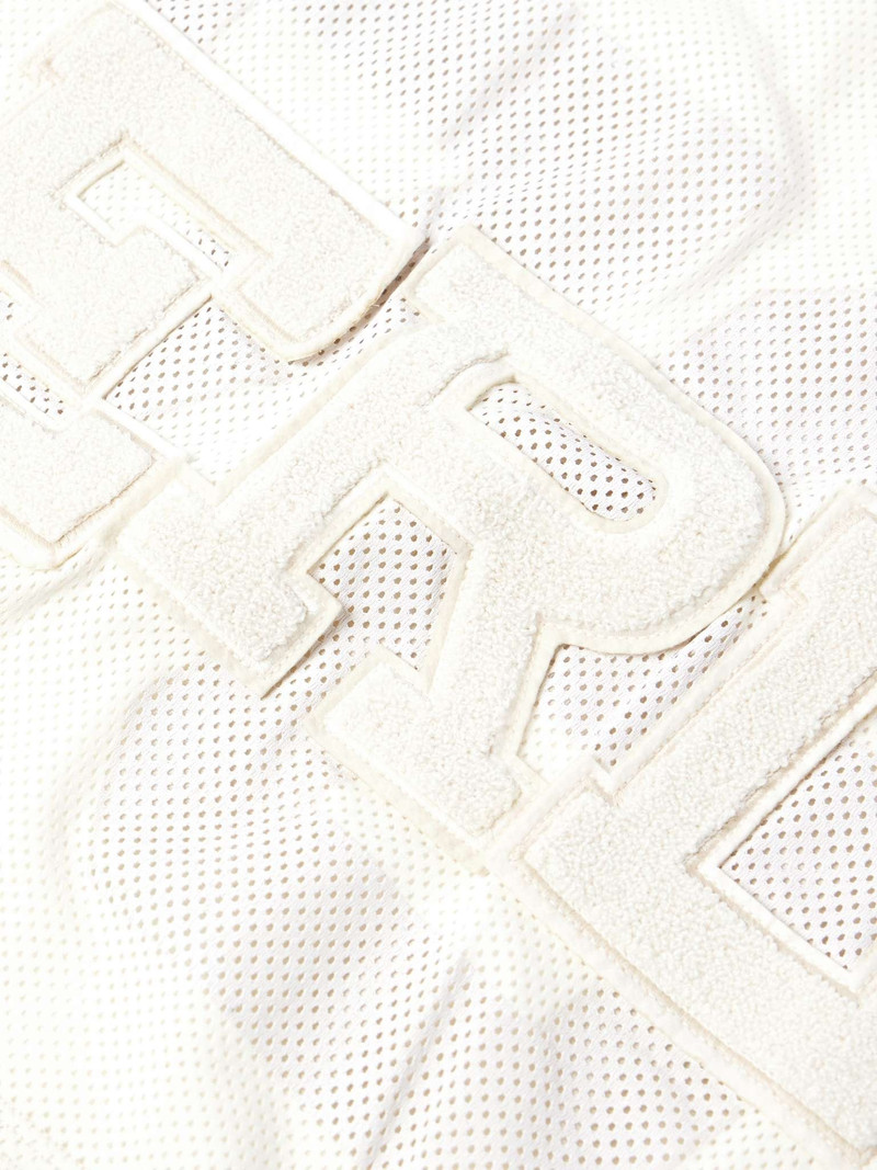 Oversized Logo-Appliquéd Cotton-Jersey and Mesh T-Shirt 4