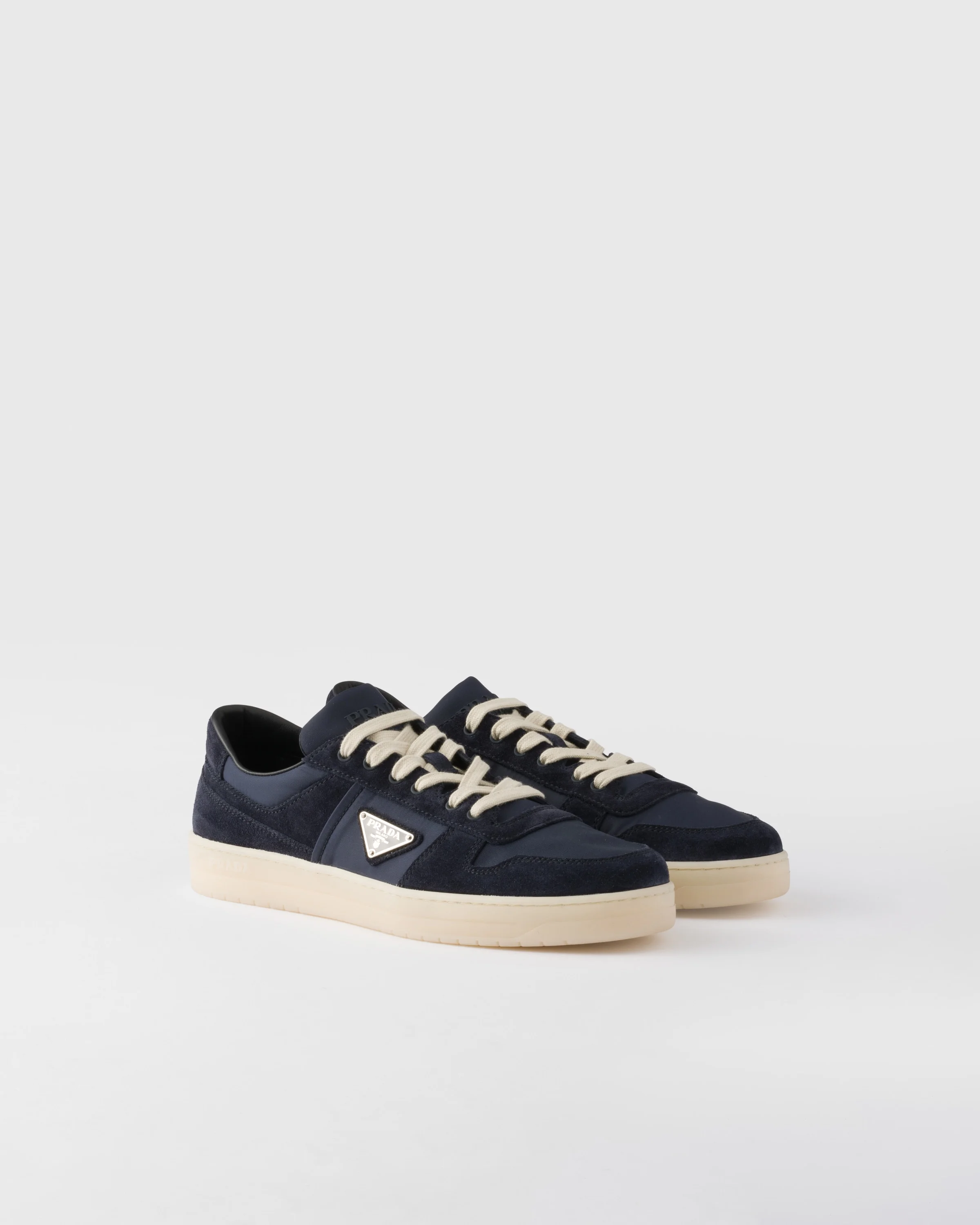Downtown Re-Nylon 과 suede 운동화 - 1