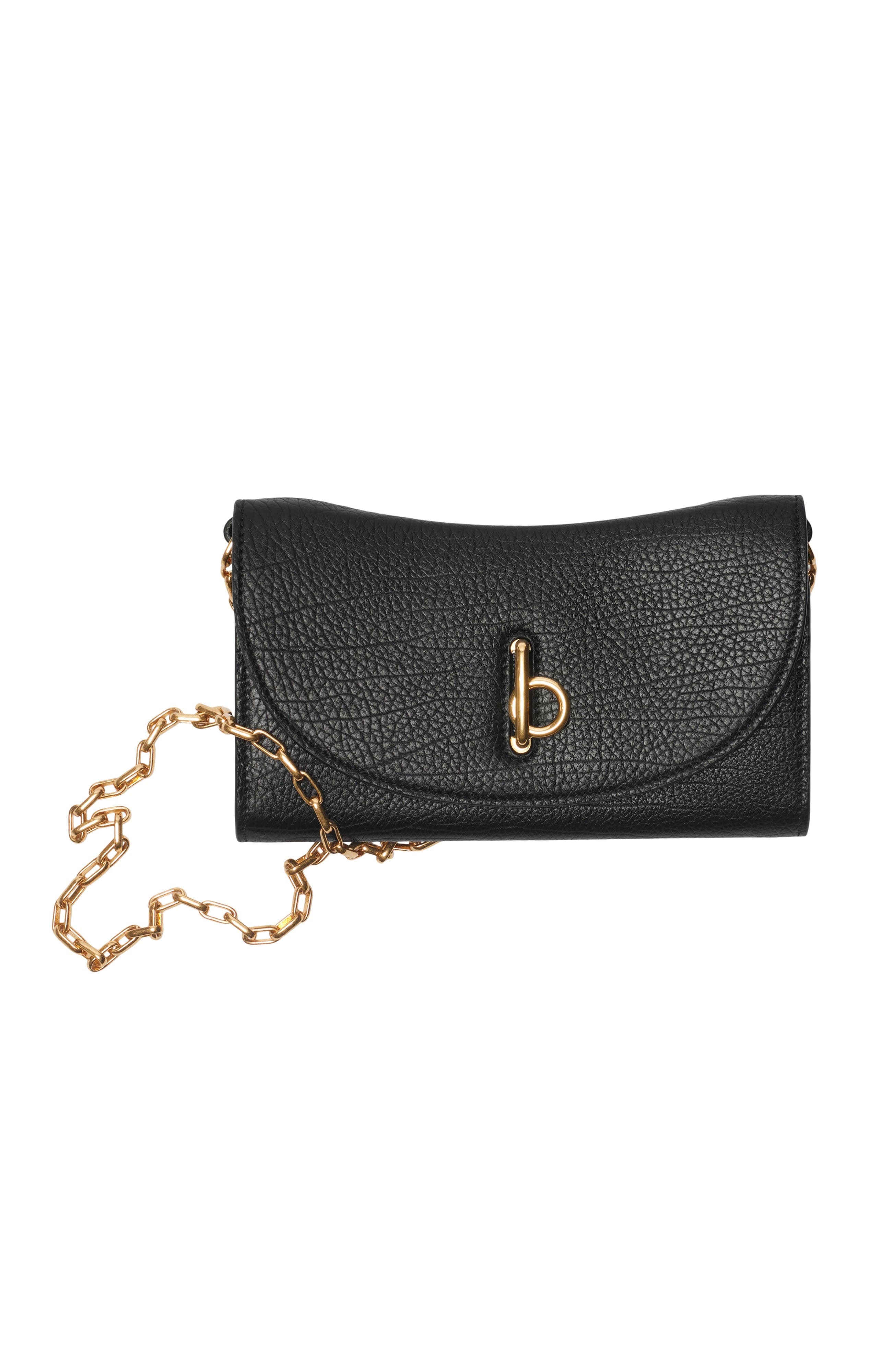 burberry Rocking Horse Chain Strap Wallet in Black at Nordstrom - 1