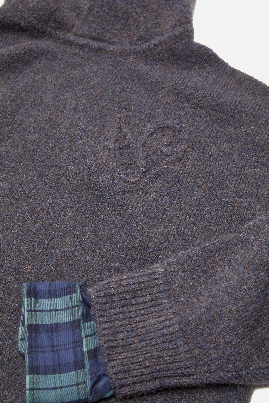 LAYERED WOOL HOODIE (GRAPHITE GREY) - 3