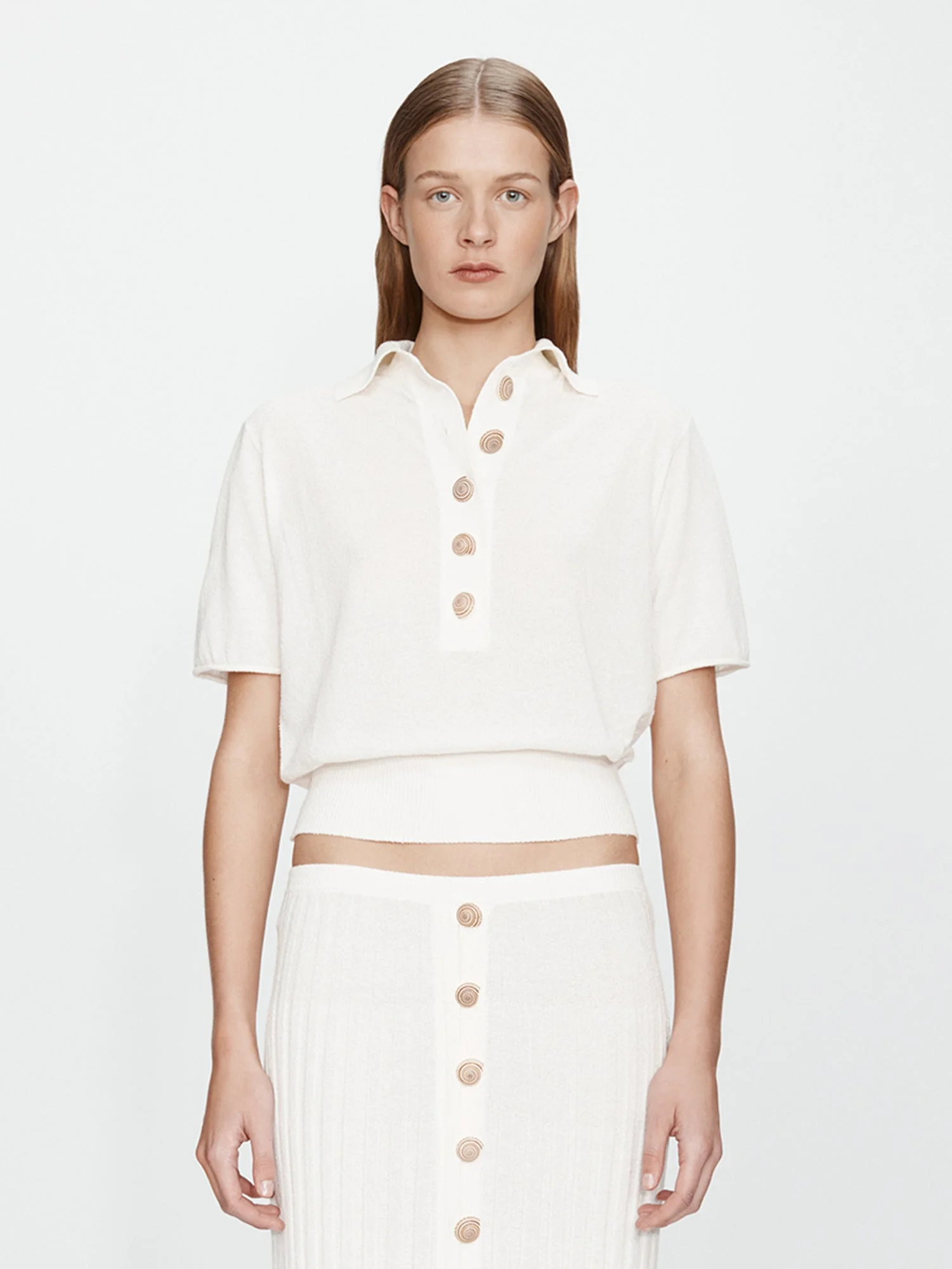 Sundial Shell Knit Polo - 1