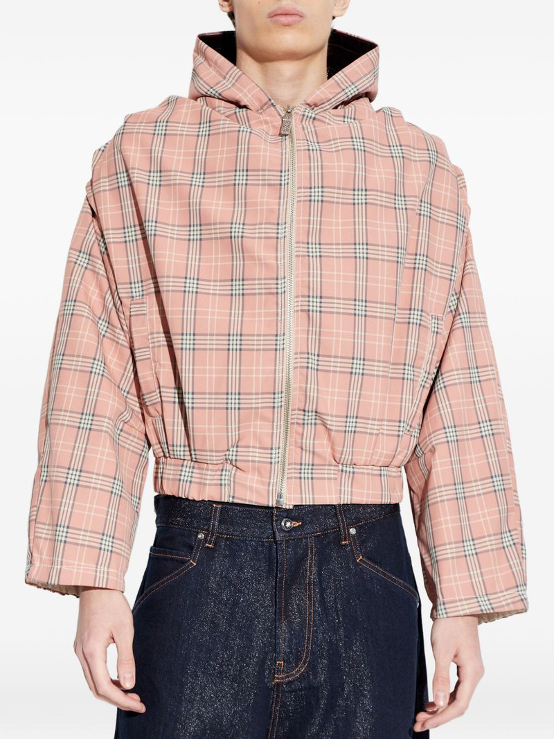 hooded check jacket 3
