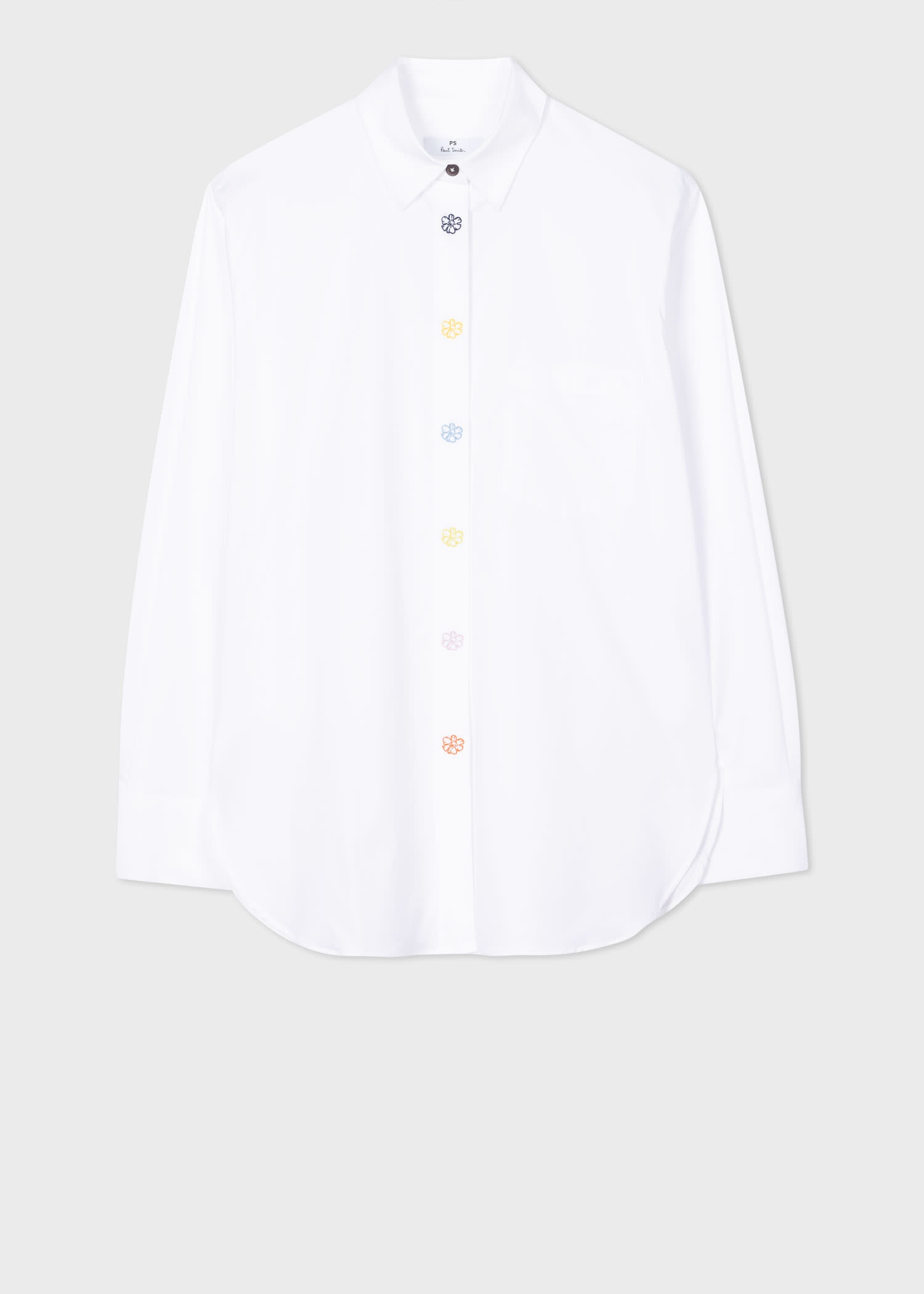 White Poplin Cotton Shirt - 1