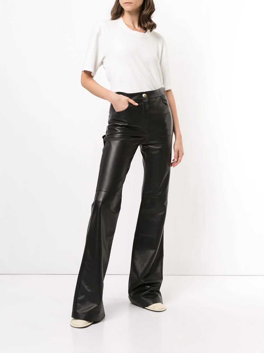 rear cut-out detail T-shirt - 2