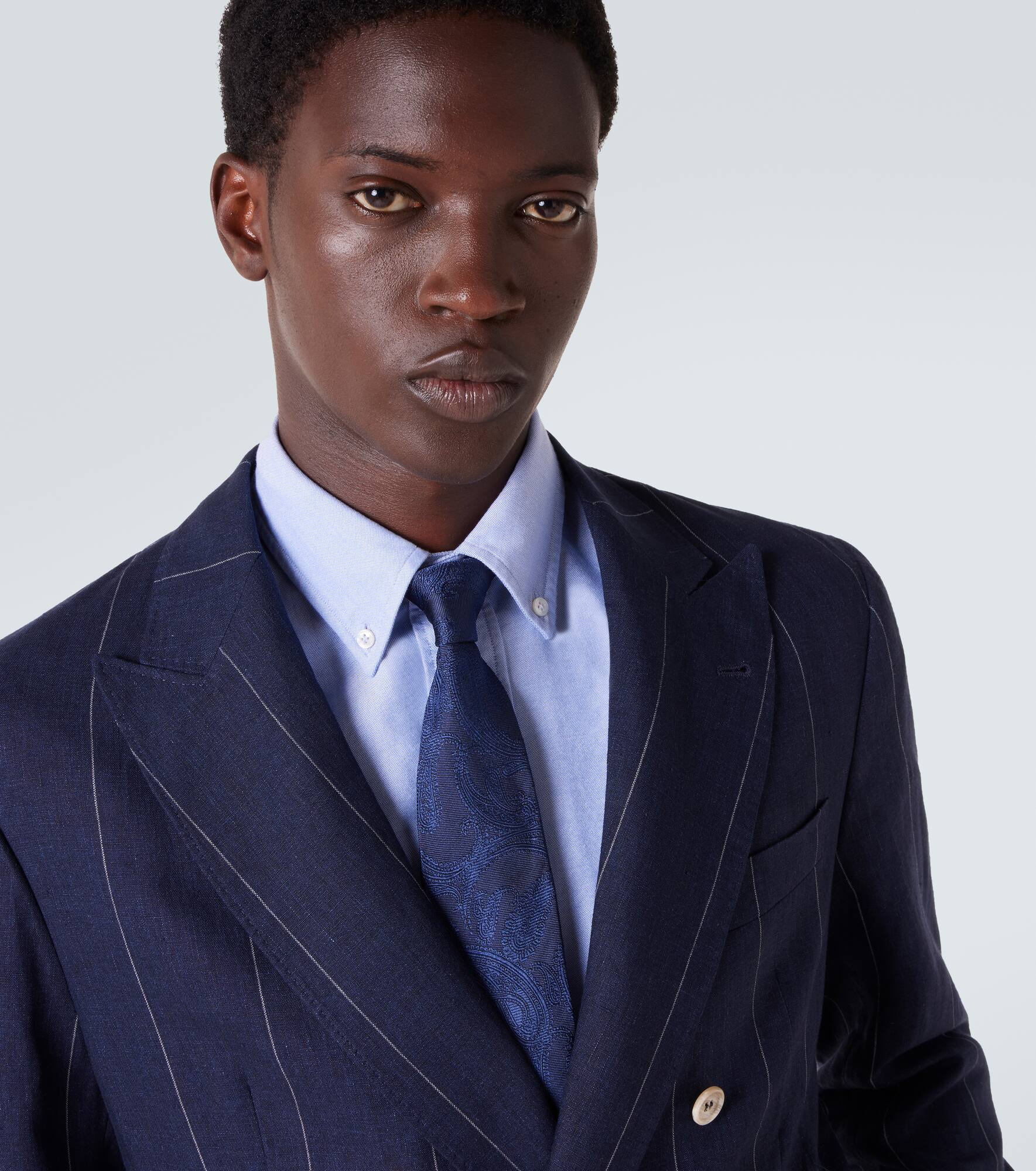 Paisley jacquard silk tie - 3
