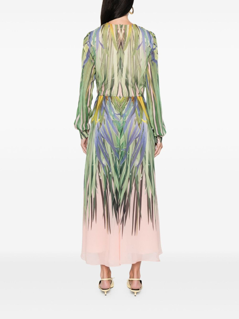 v-neck printed dress 4