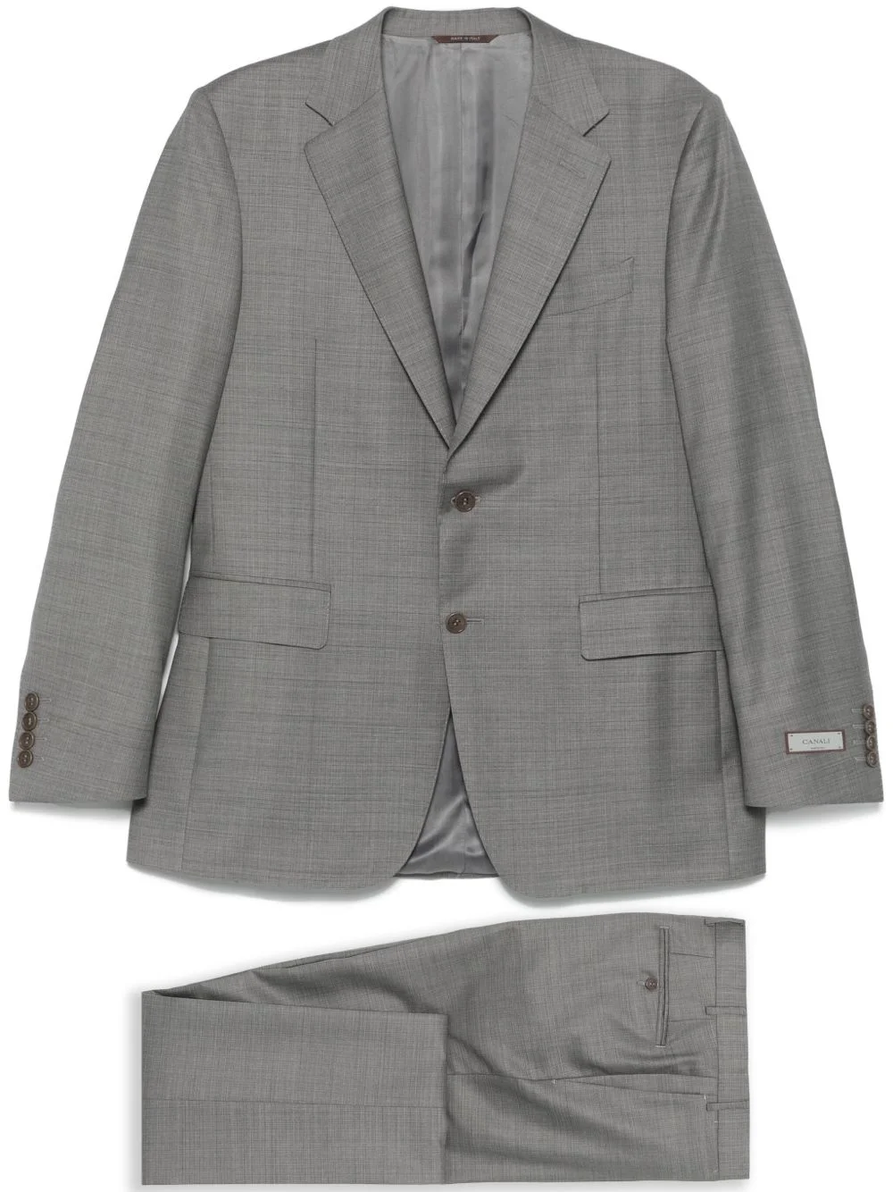 wool single-breasted suit - 1