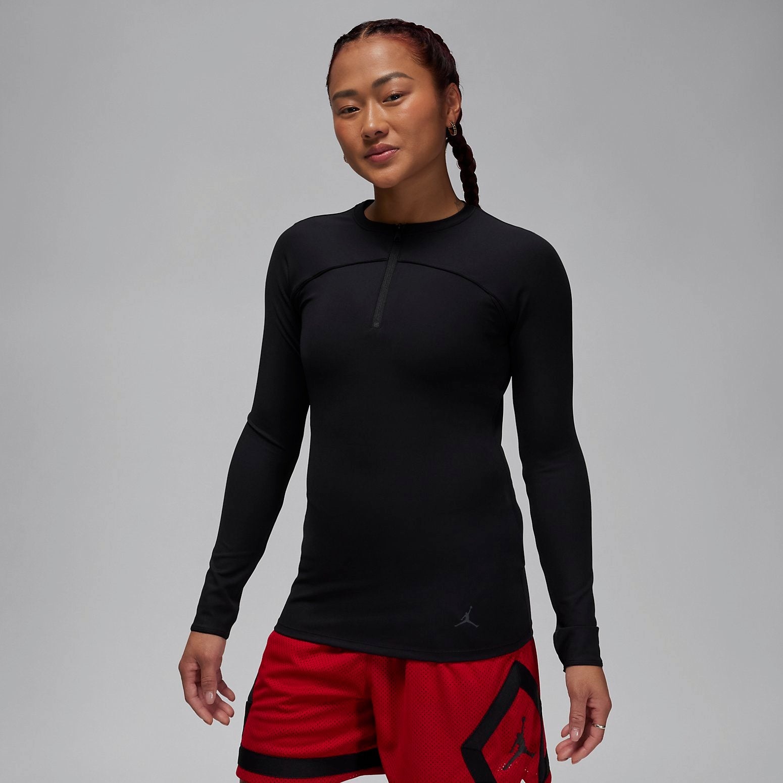 (WMNS) Air Jordan Sport Long-Sleeve Top 'Black' FN5114-010 - 3