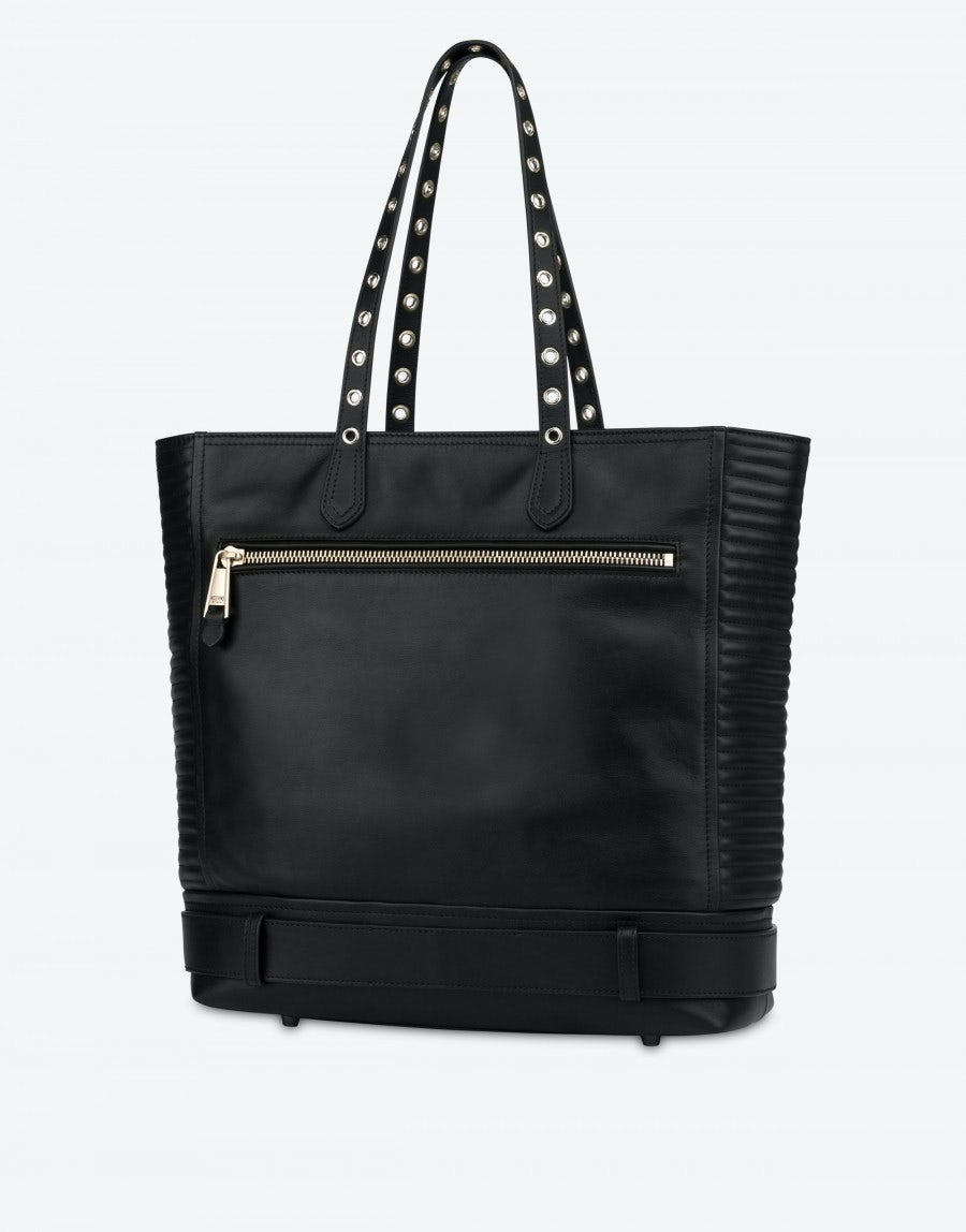 BIKER CALFSKIN SHOPPER - 2