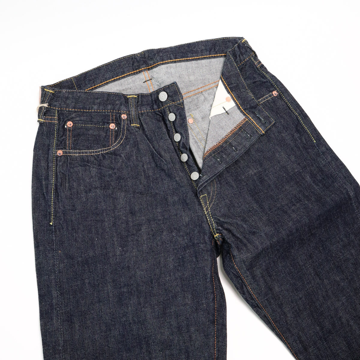 1101W Straight Selvedge Denim 13.7oz One Wash Indigo - 4