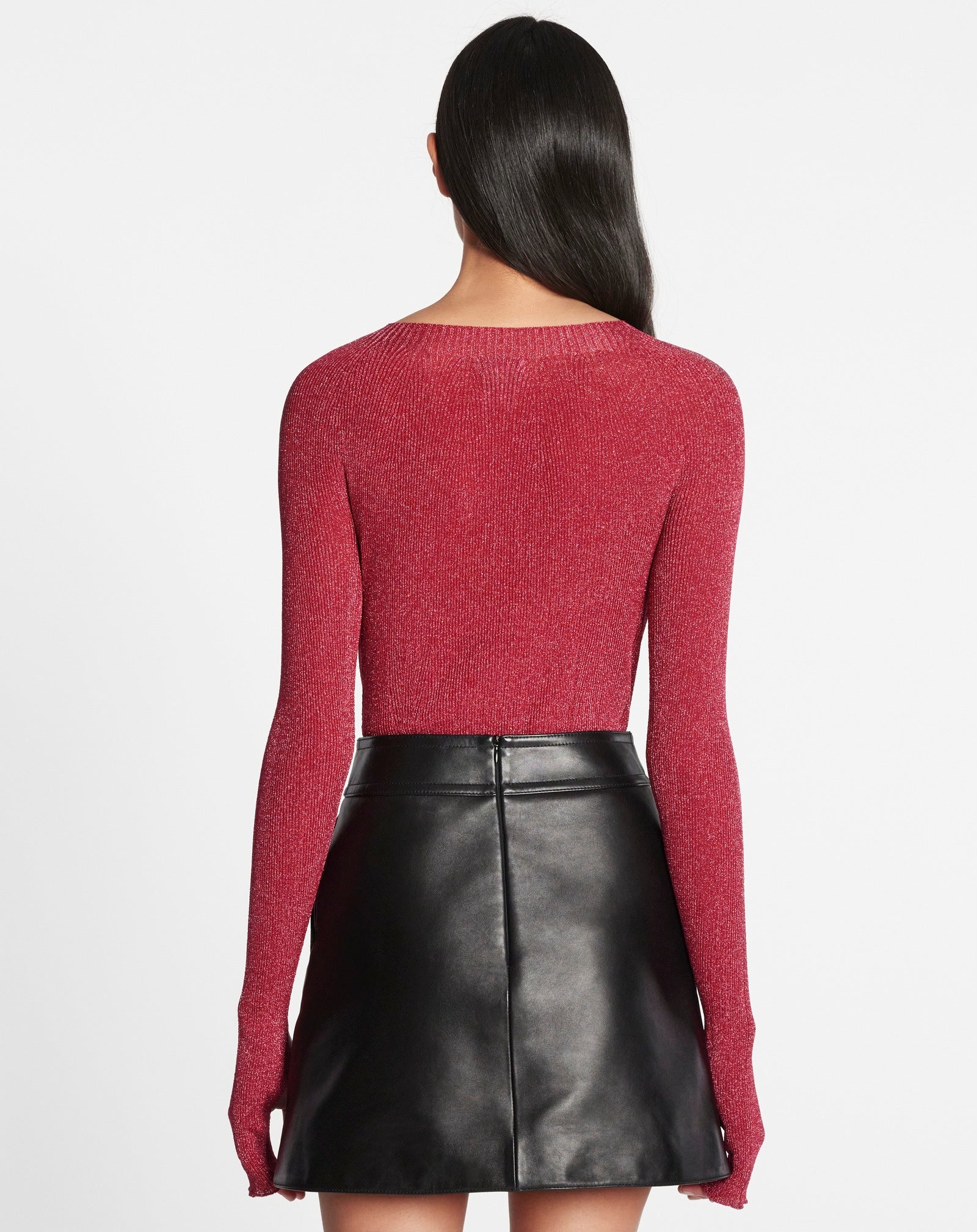 WHOLEGARMENT ROUND NECK TOP - 3