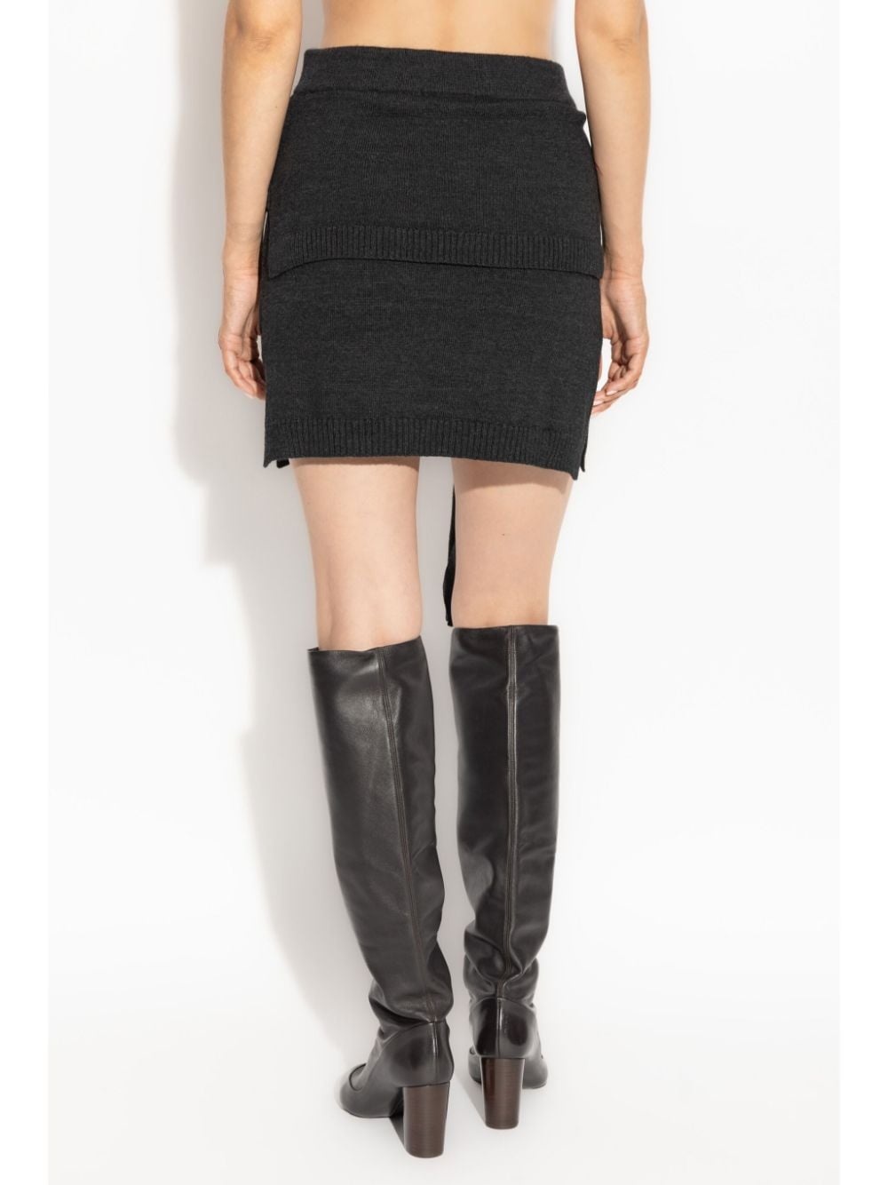 knitted mini skirt - 4