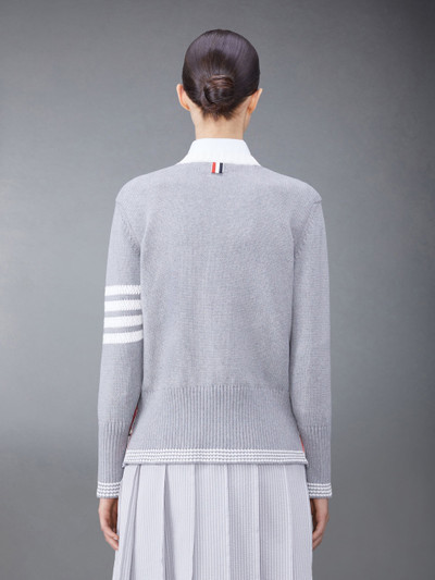 Thom Browne 4-Bar stripe cotton jumper outlook