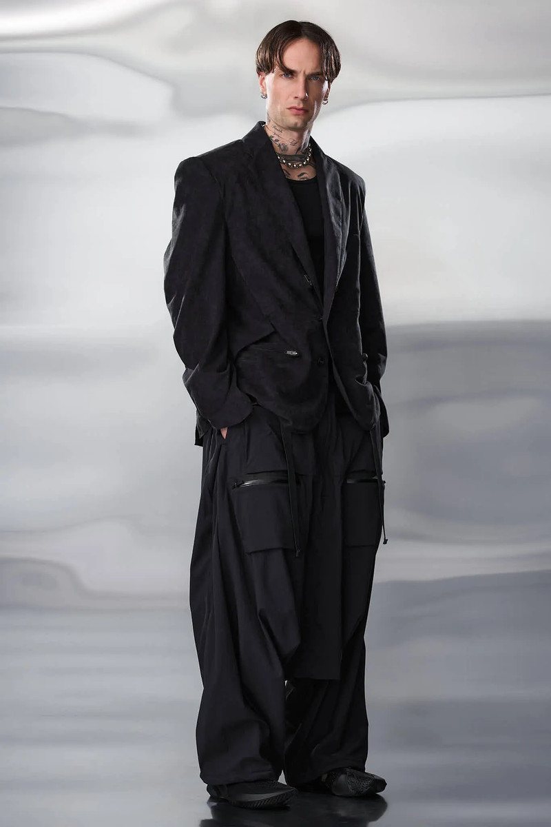 J130-TO Scrim Laced Ultra-Microfiber Blazer 38