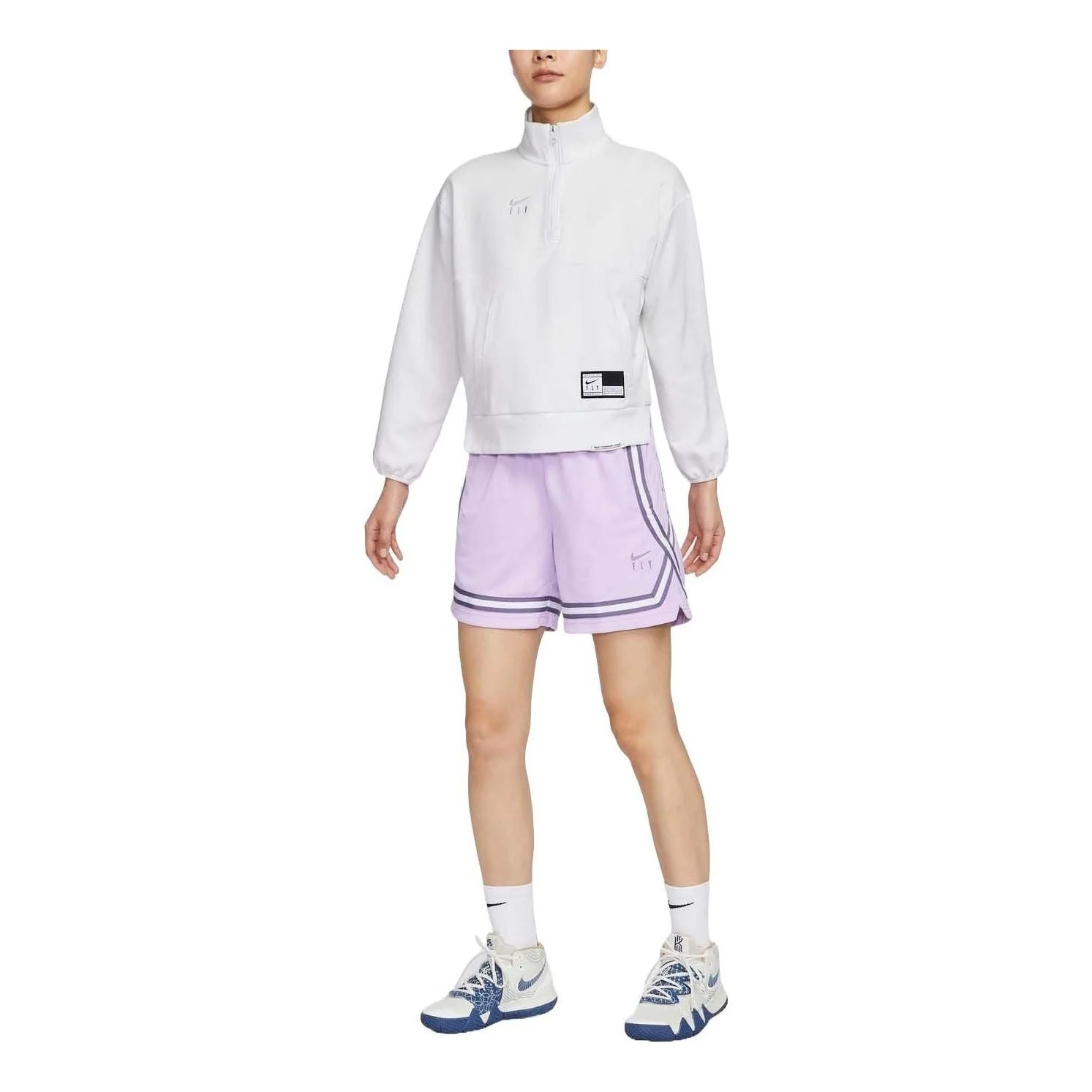 (WMNS) Nike Fly Crossover Basketball Shorts Asia Sizing 'Worn Blue' DH7326-511 - 1