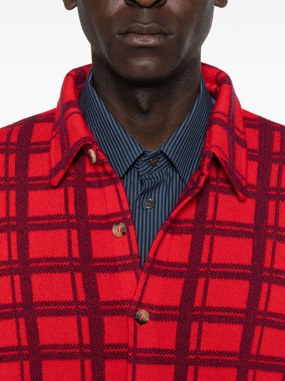 Mr. Young checked cashmere shirt - 5
