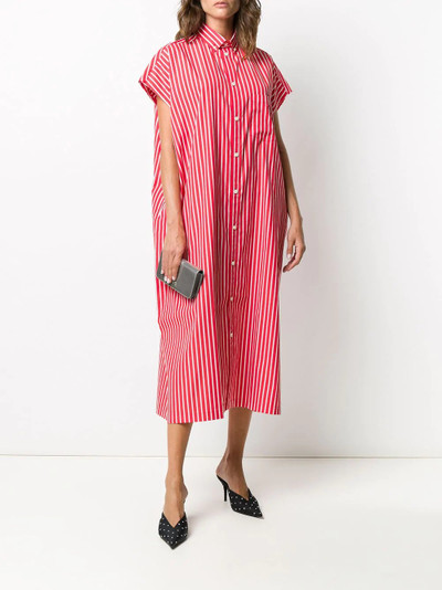 BALENCIAGA striped short-sleeve shirt dress outlook