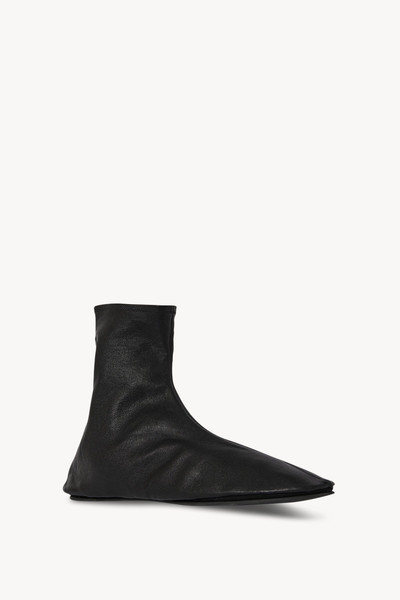 The Row Sock Boot in Leather outlook