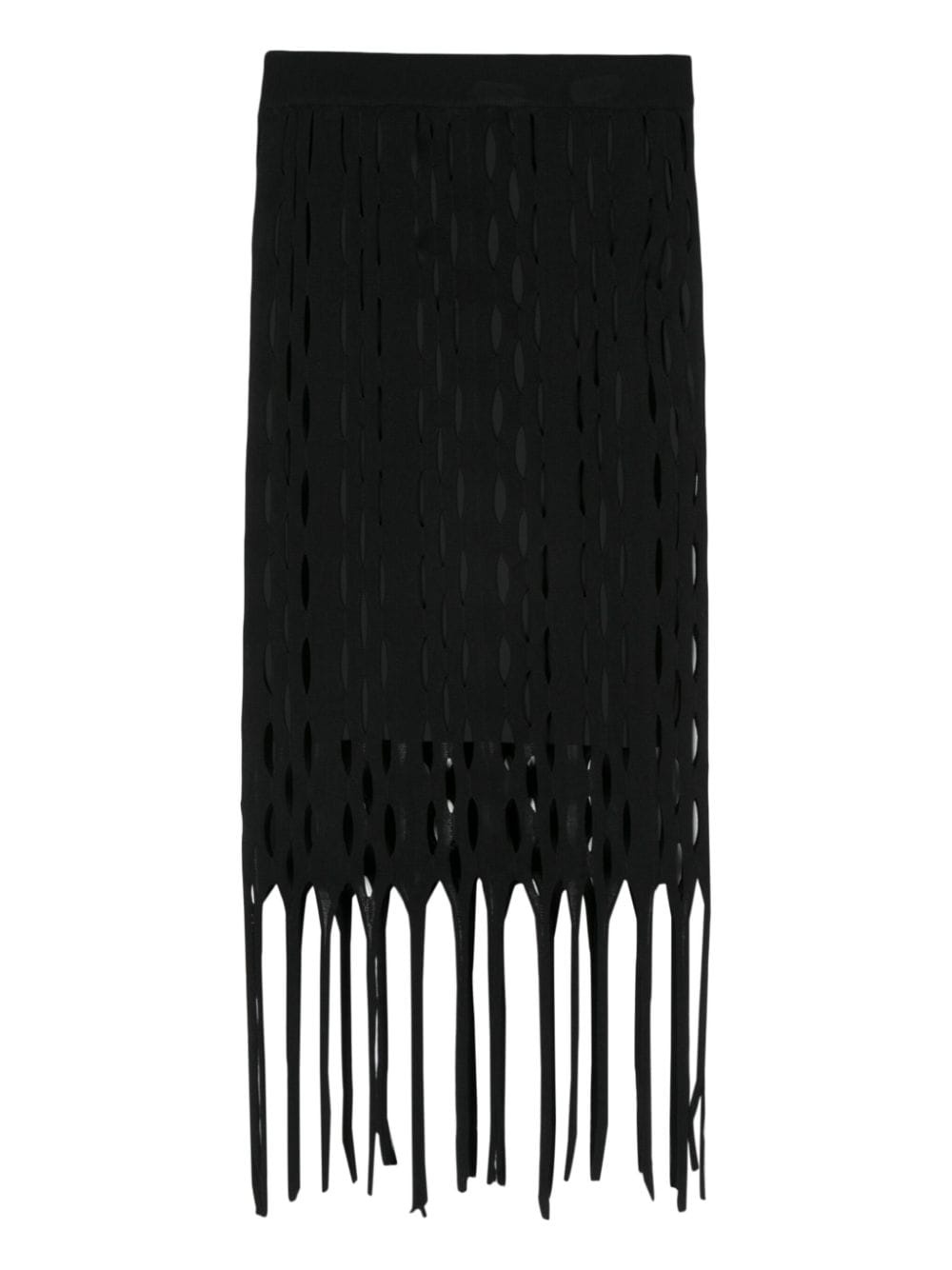 cut-out knitted skirt - 2