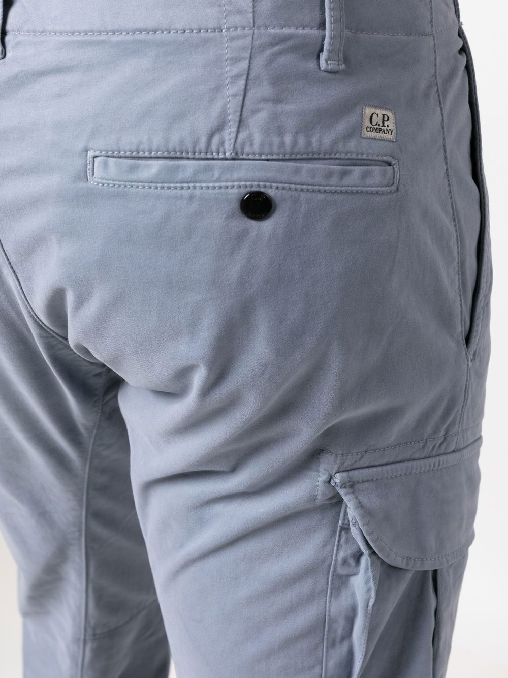 logo-patch chino trousers - 5