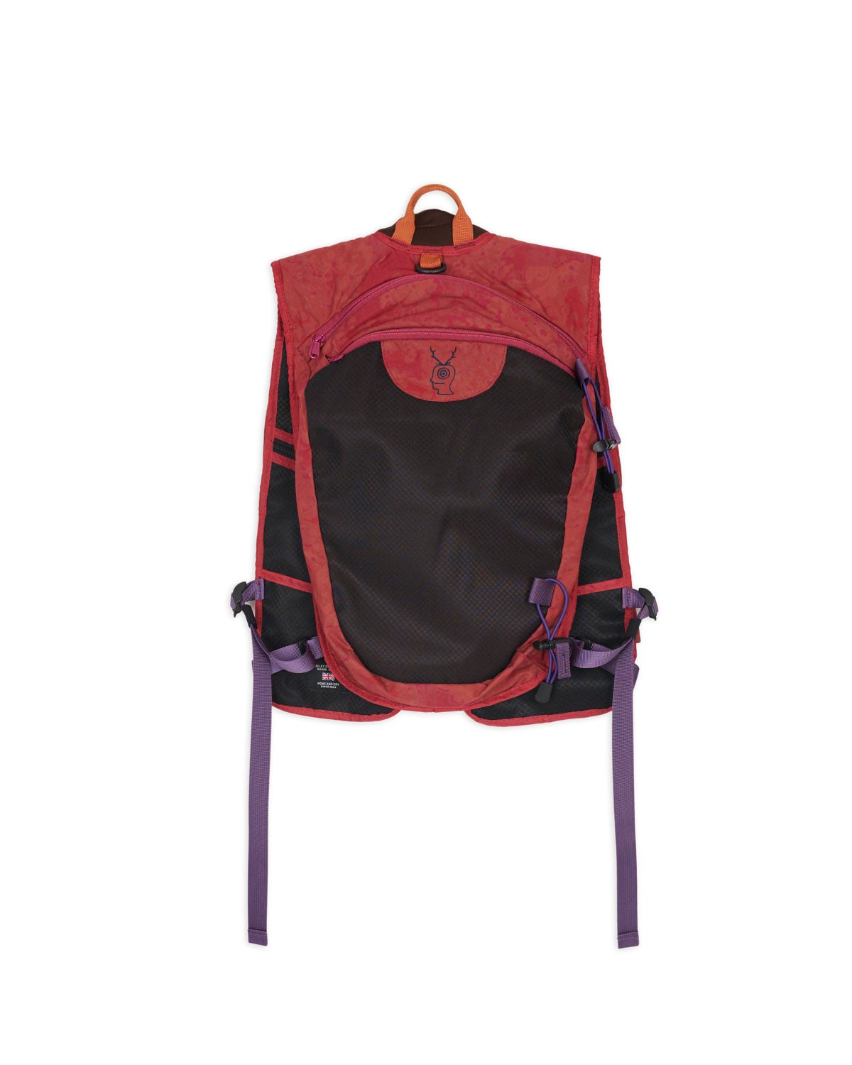 Brain Dead x South2 West8 Fishing Vest Pack - Pink - 2