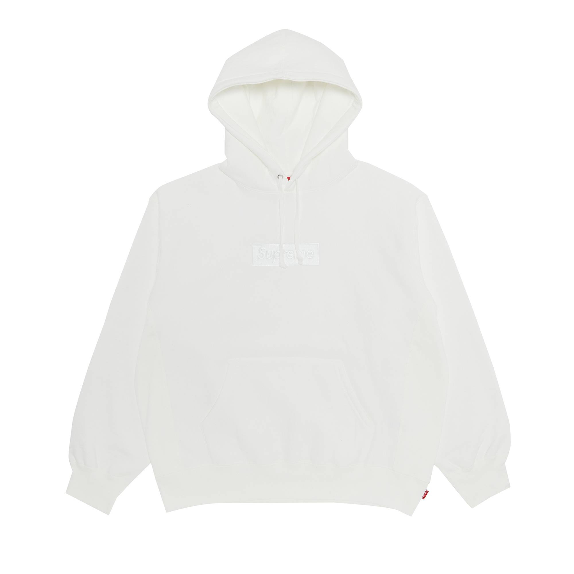 Supreme Box Logo Hooded Sweatshirt 'White' - 1