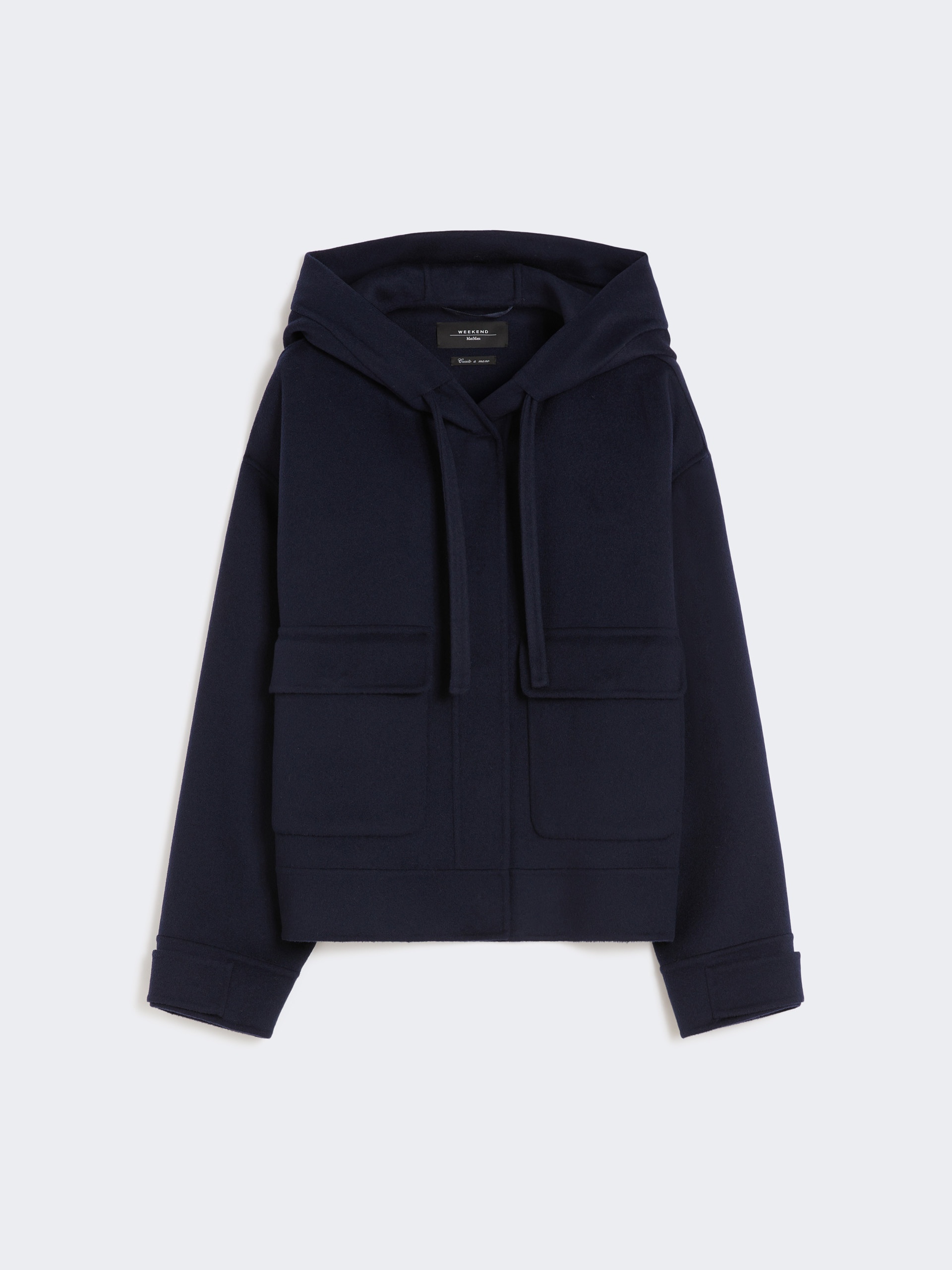 ジャケット Weekend Max Mara GARY - Hooded jacket in wool Hooded wool jacket, powder | 