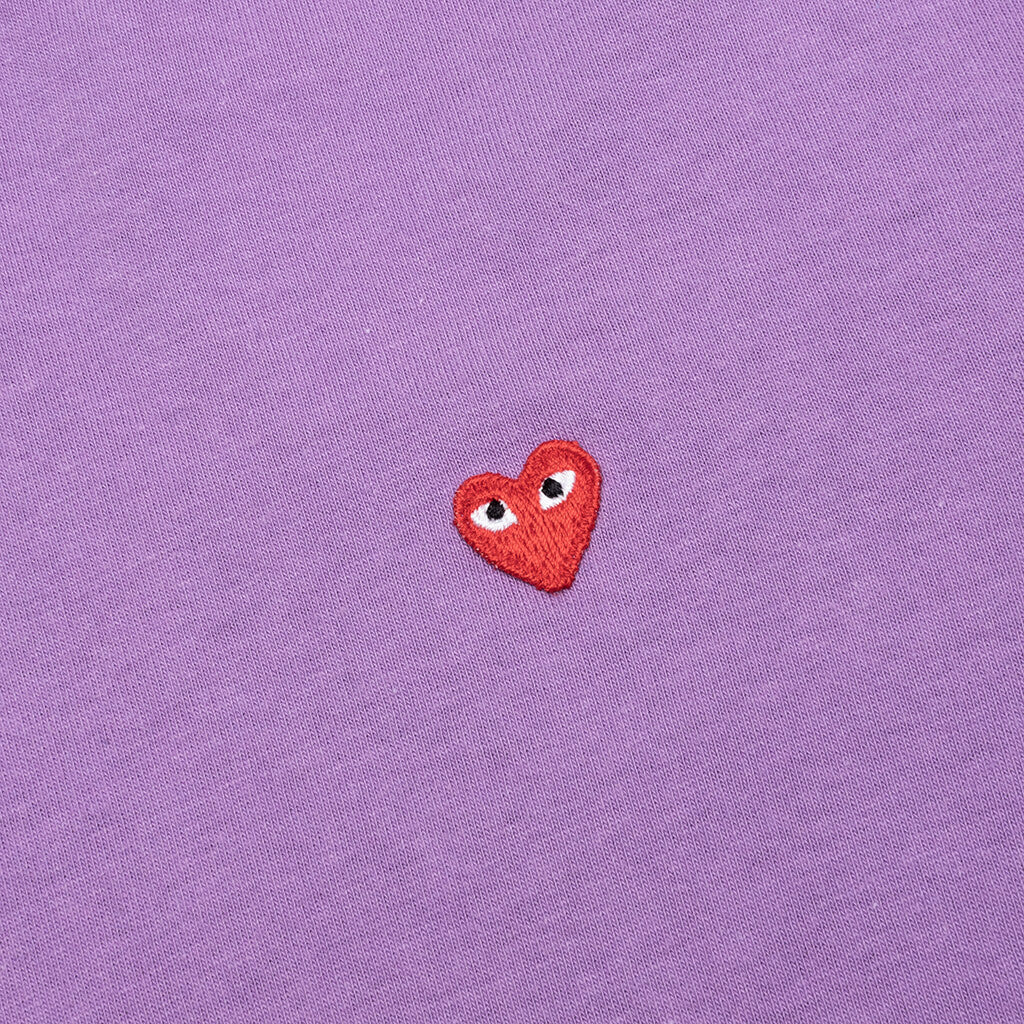 COMME DES GARCONS PLAY BI-COLOR T-SHIRT - PURPLE/OLIVE - 3