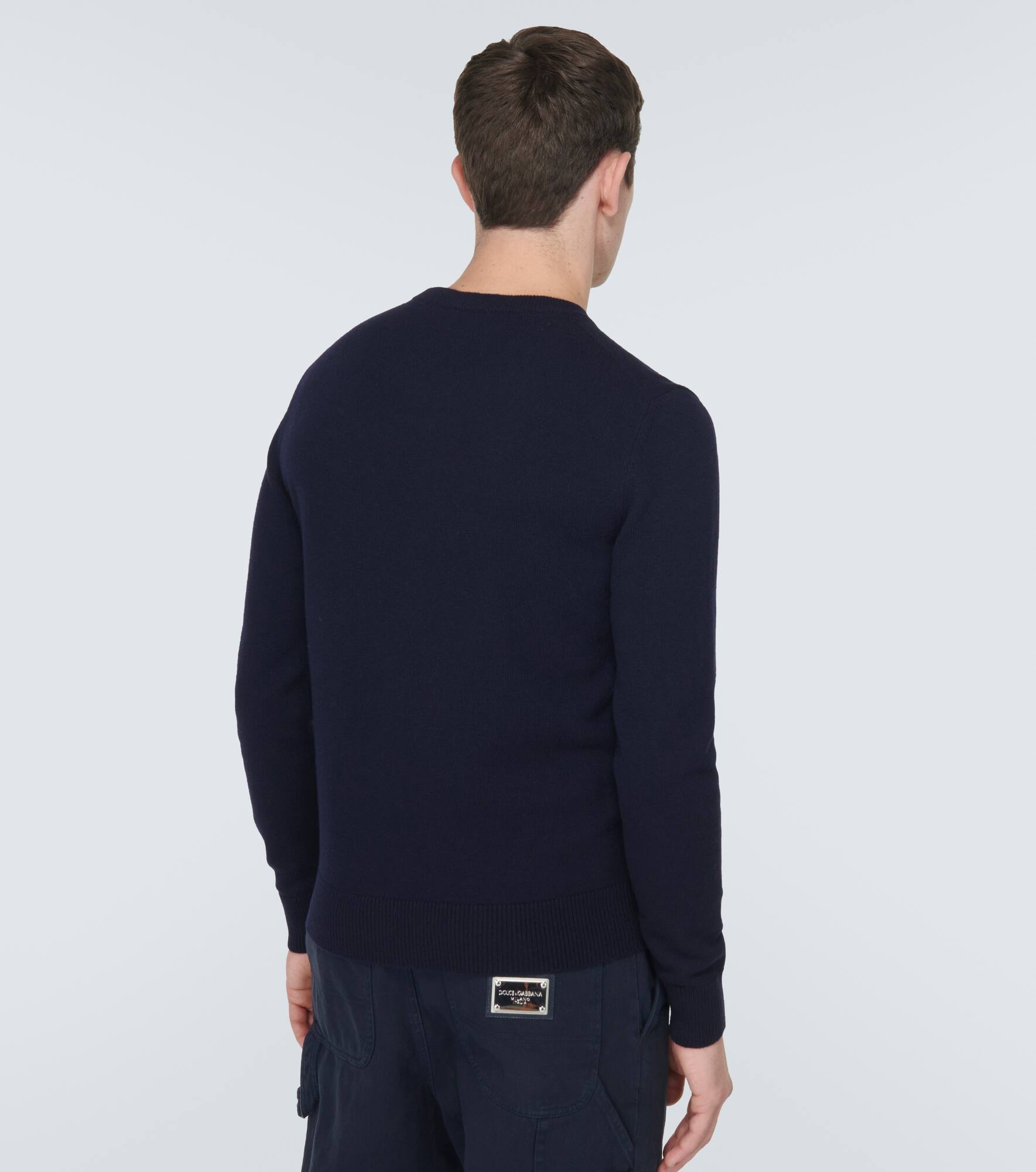 Logo wool and cashmere sweater - 4