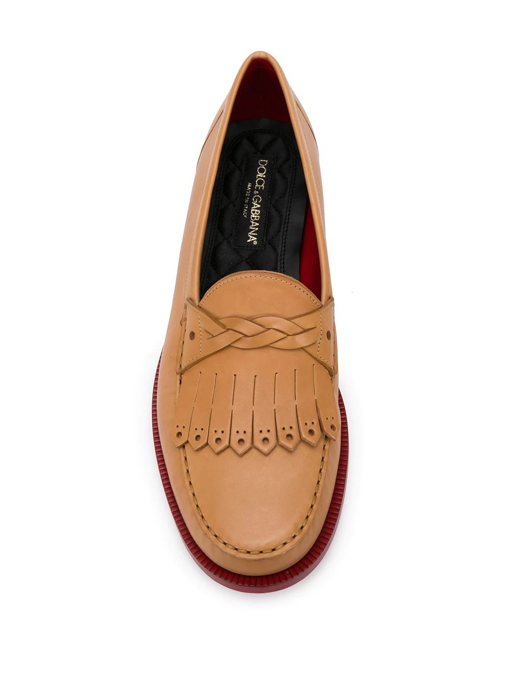 fringe details loafers - 4