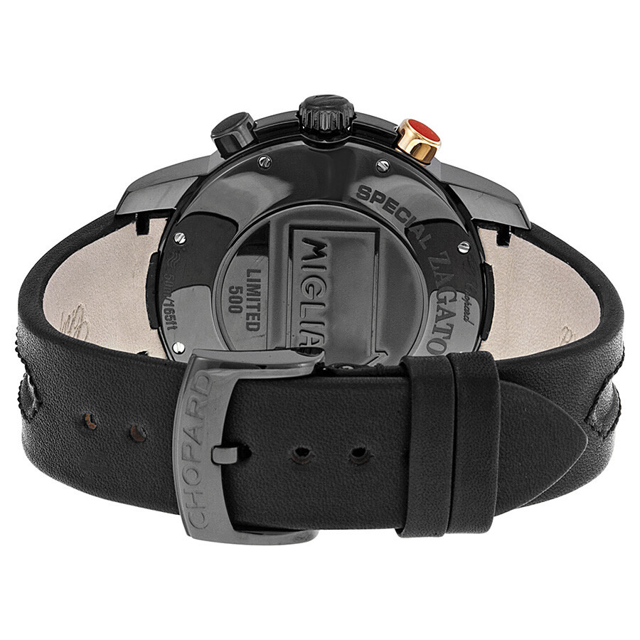 Pre-owned Chopard Mille Miglia Zagato Chronograph Tachymeter Black Dial Men's Watch 168550-6001 - 3