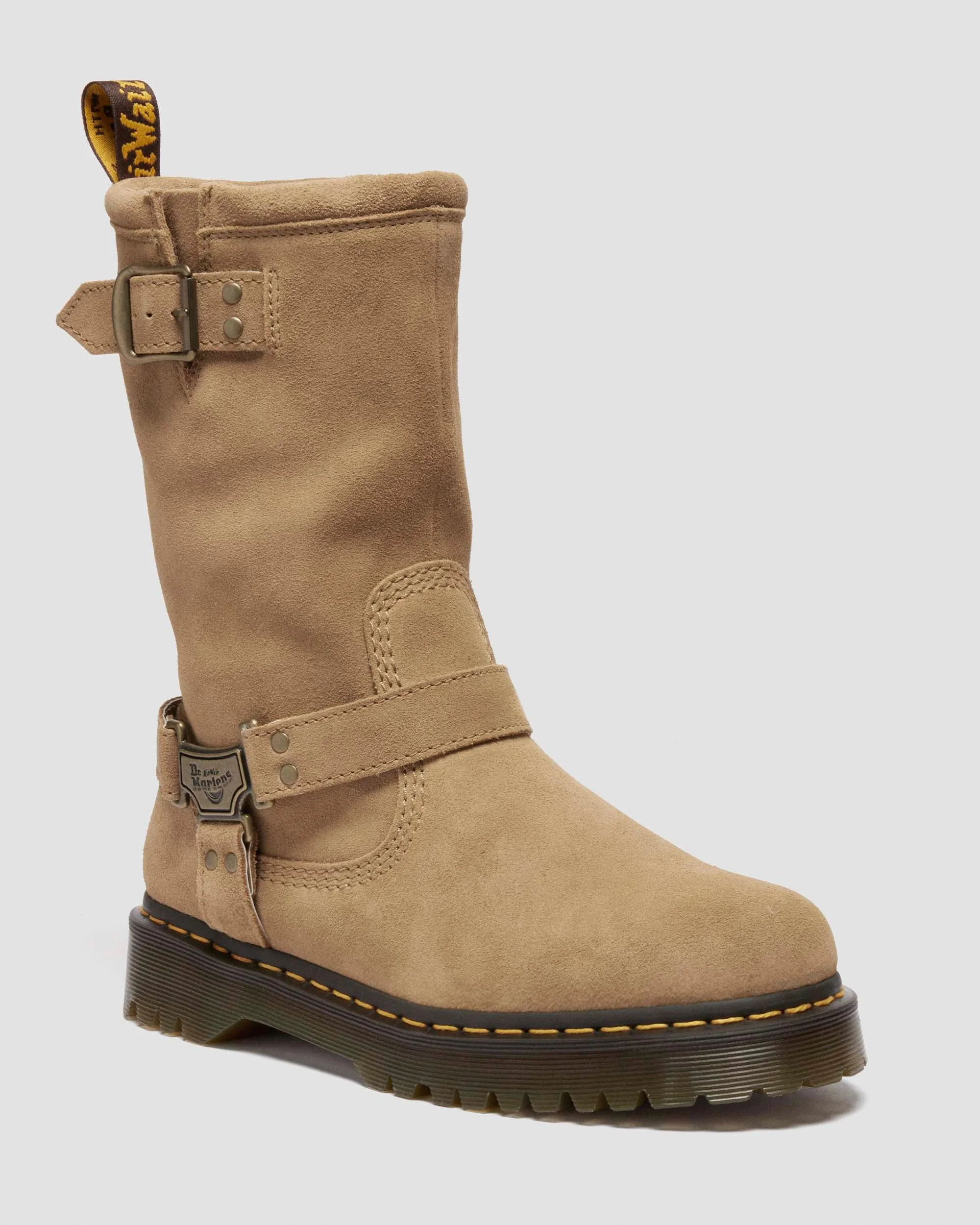 ANISTONE HI SUEDE BIKER BOOTS - 1