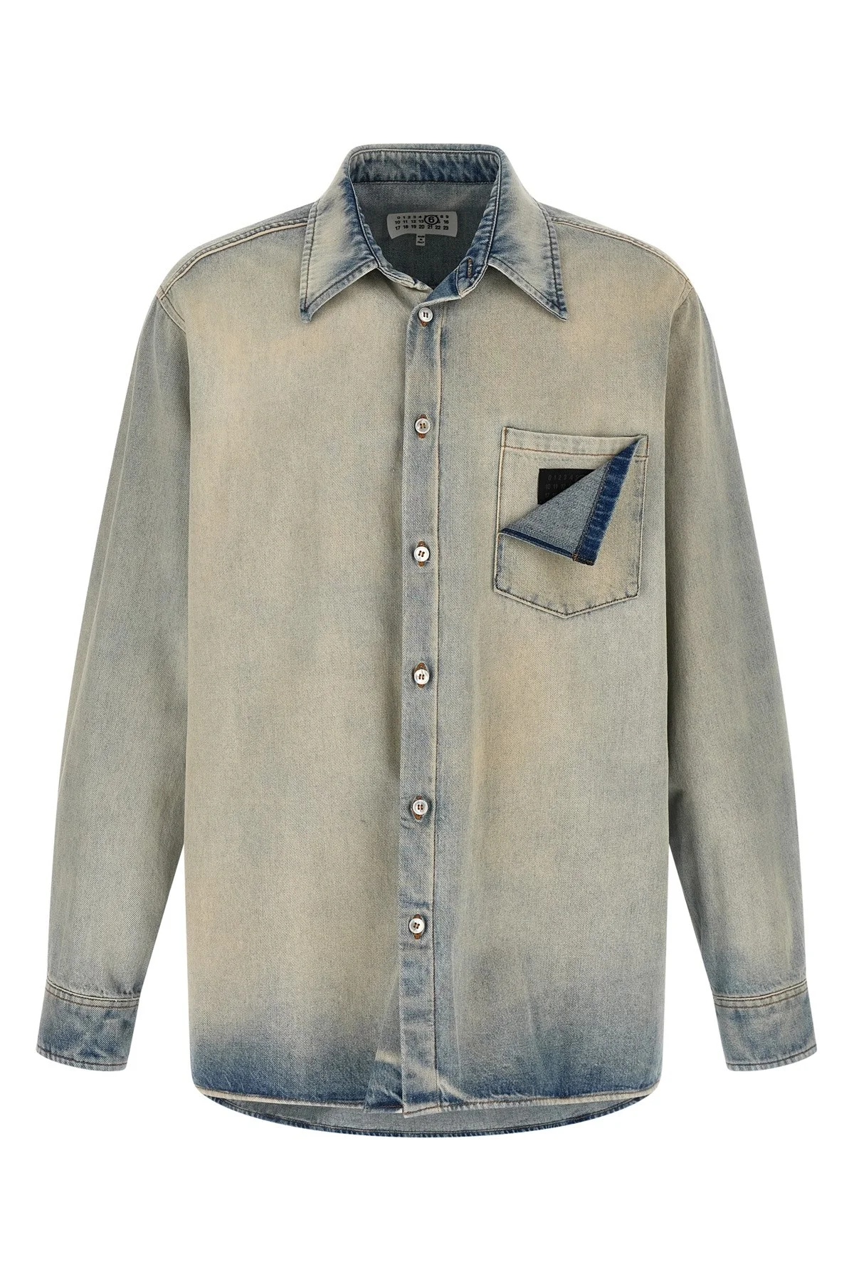 'Numeric Signature Mm6' Denim Shirt - 1