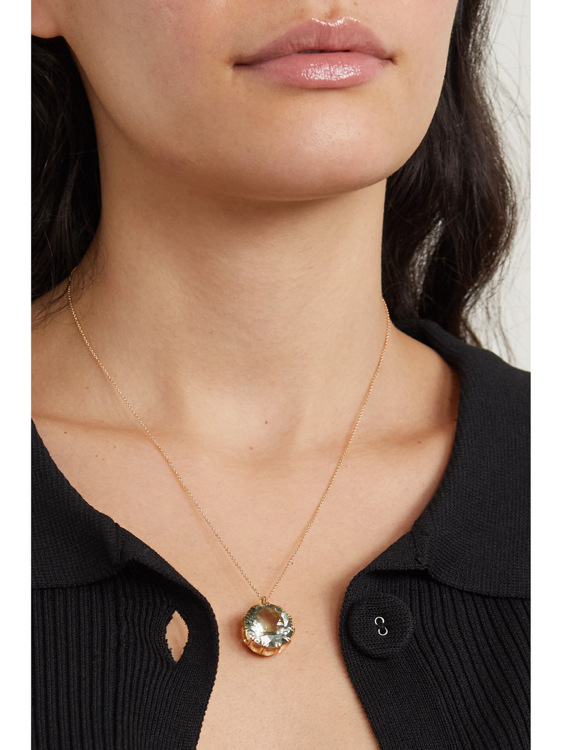 ILEANA MAKRI Crown 18-karat Gold Amethyst Necklace outlook